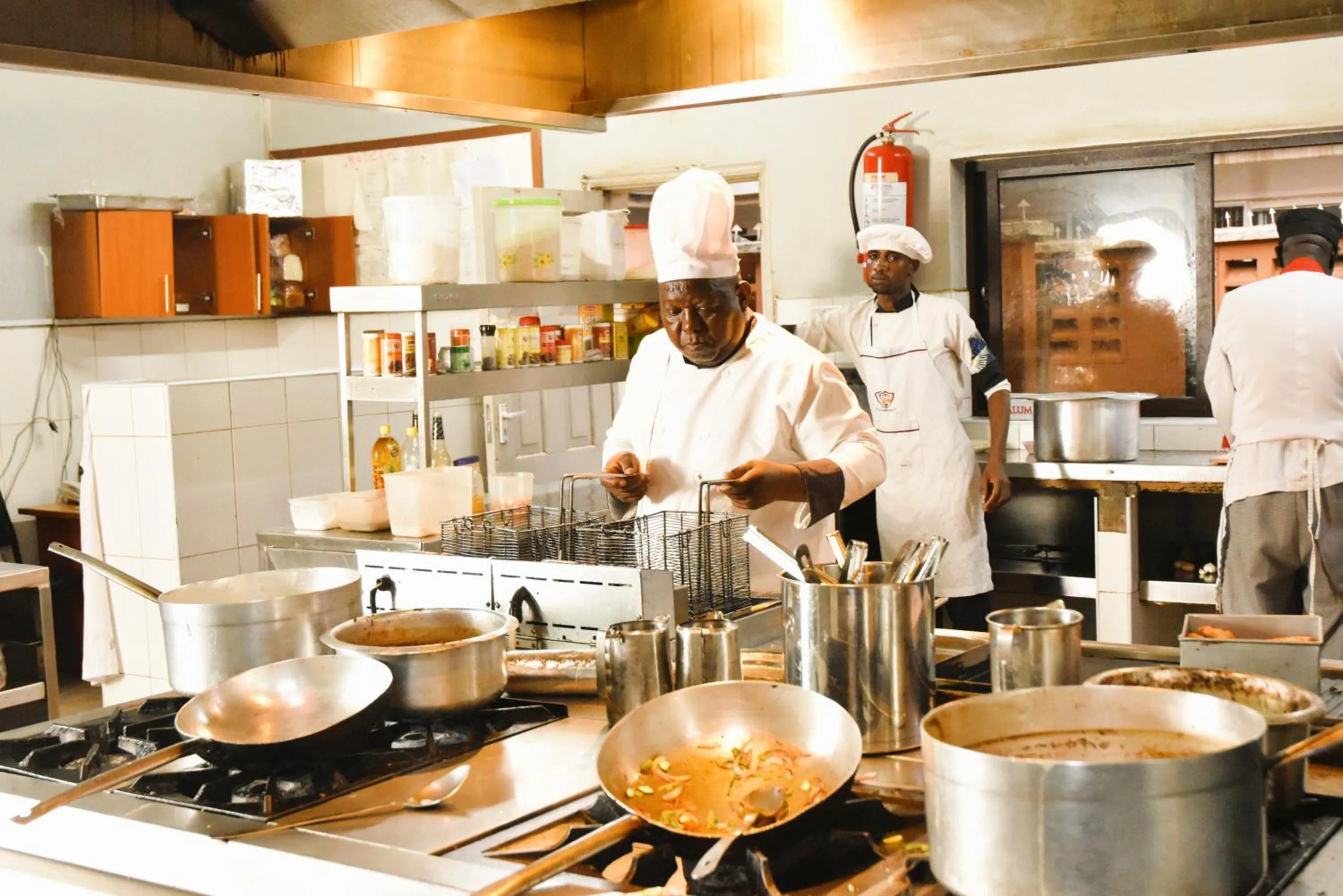 Kitchen or kitchenette in Wagon Wheel Hotel Eldoret
