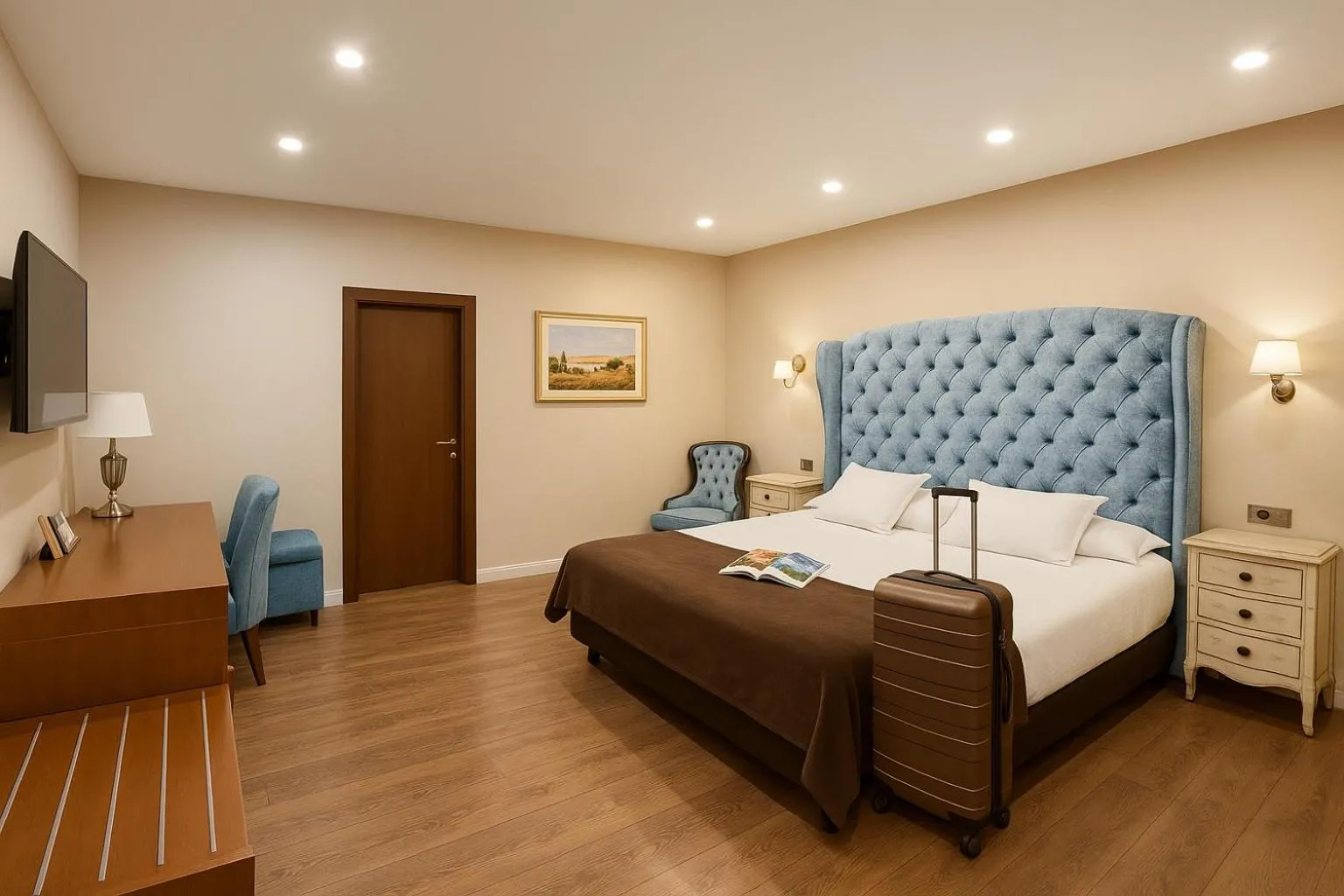 Bird's eye view, Bed in Hotel Palace Sevilla