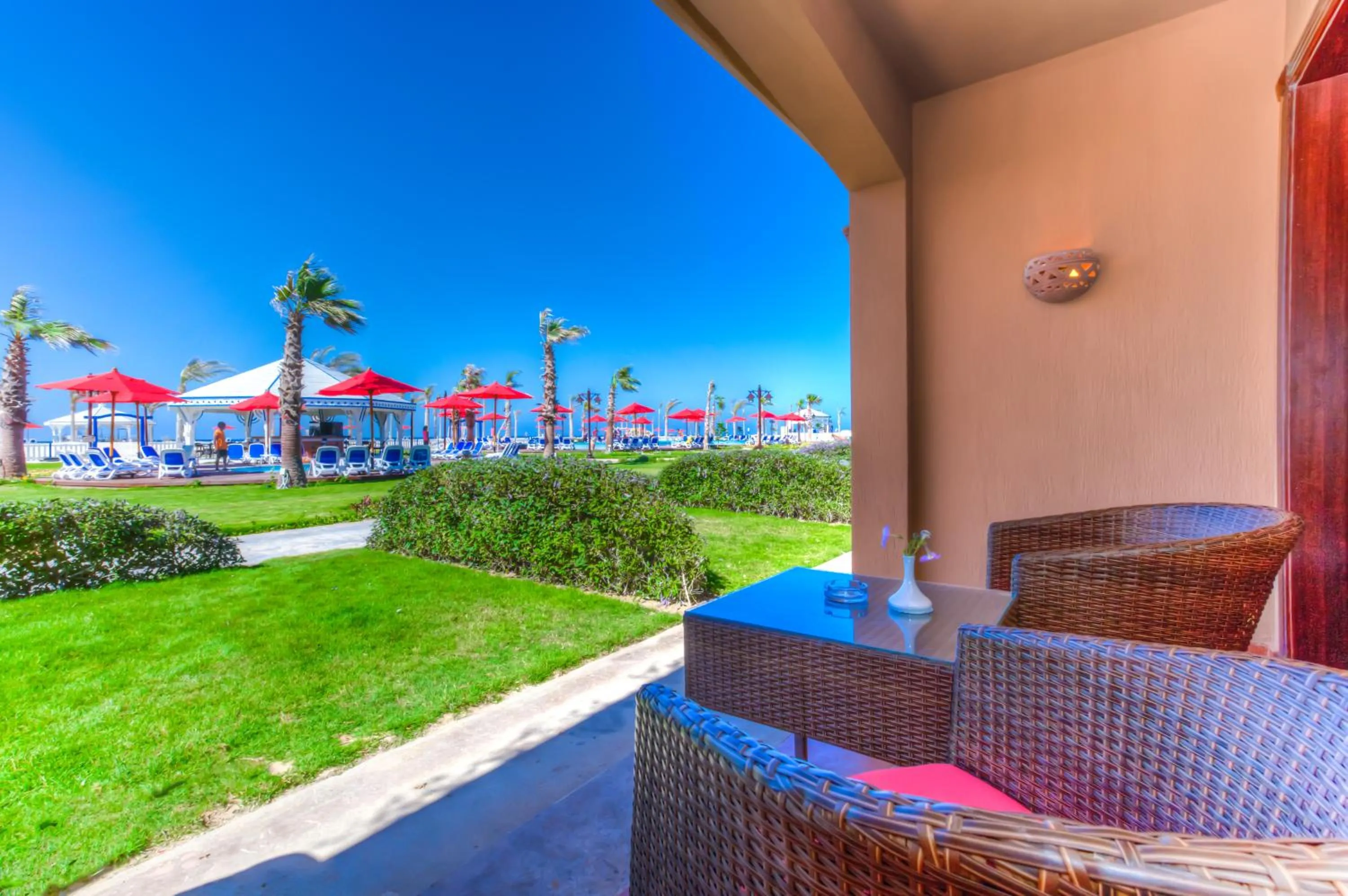 Garden view in Porto Matrouh Beach Resort