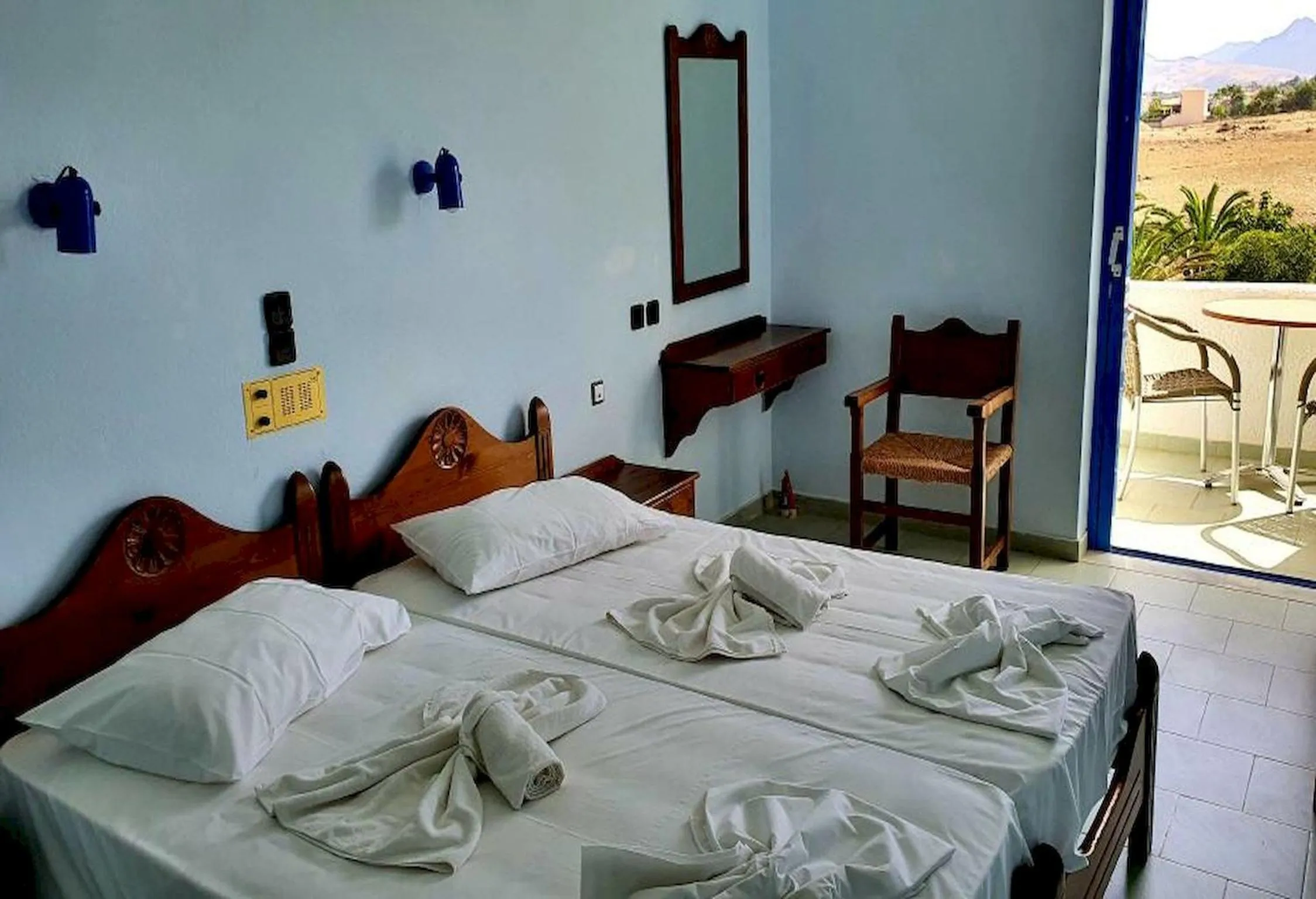 Bed in Stella Beach Hotel