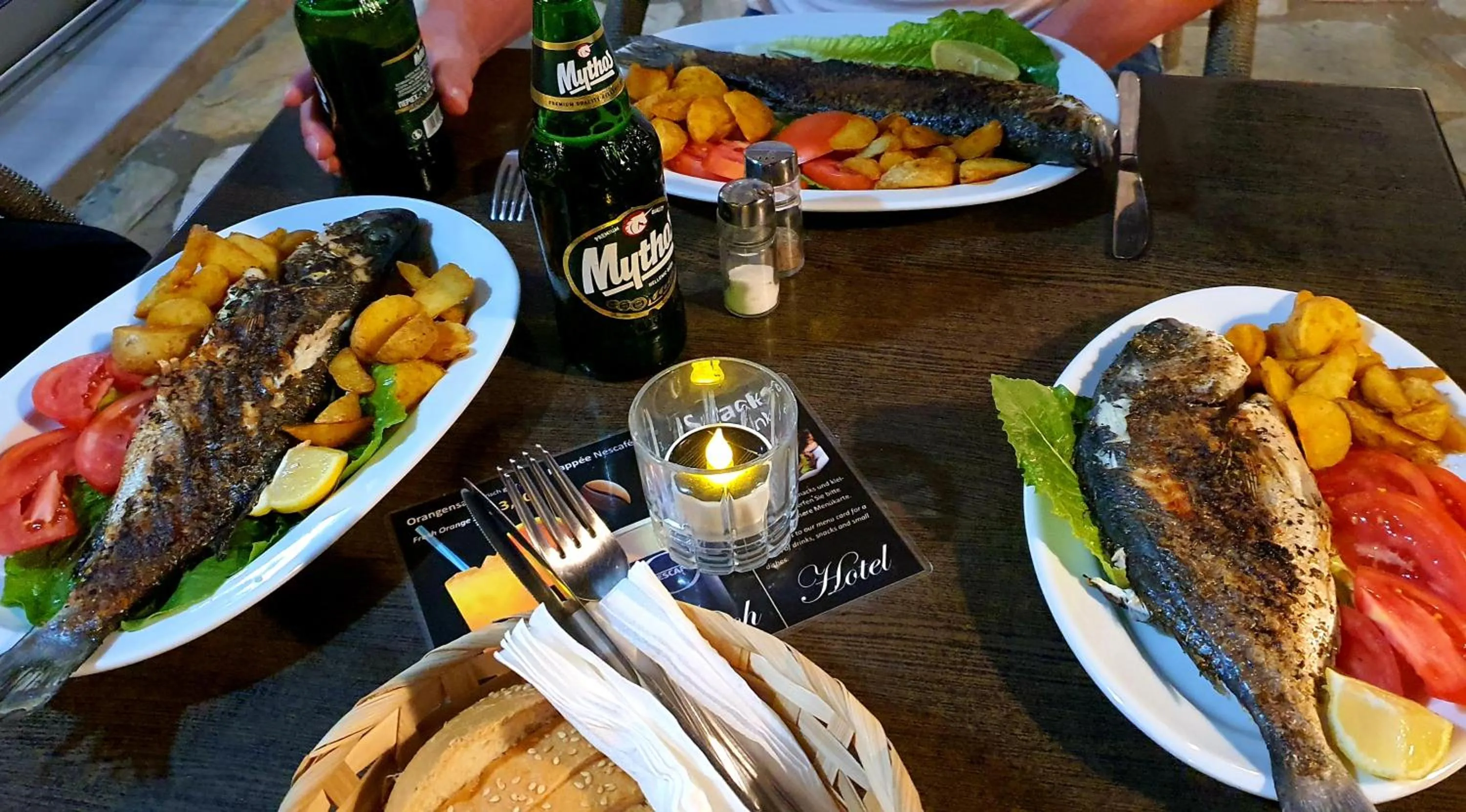 Food and drinks in Stella Beach Hotel