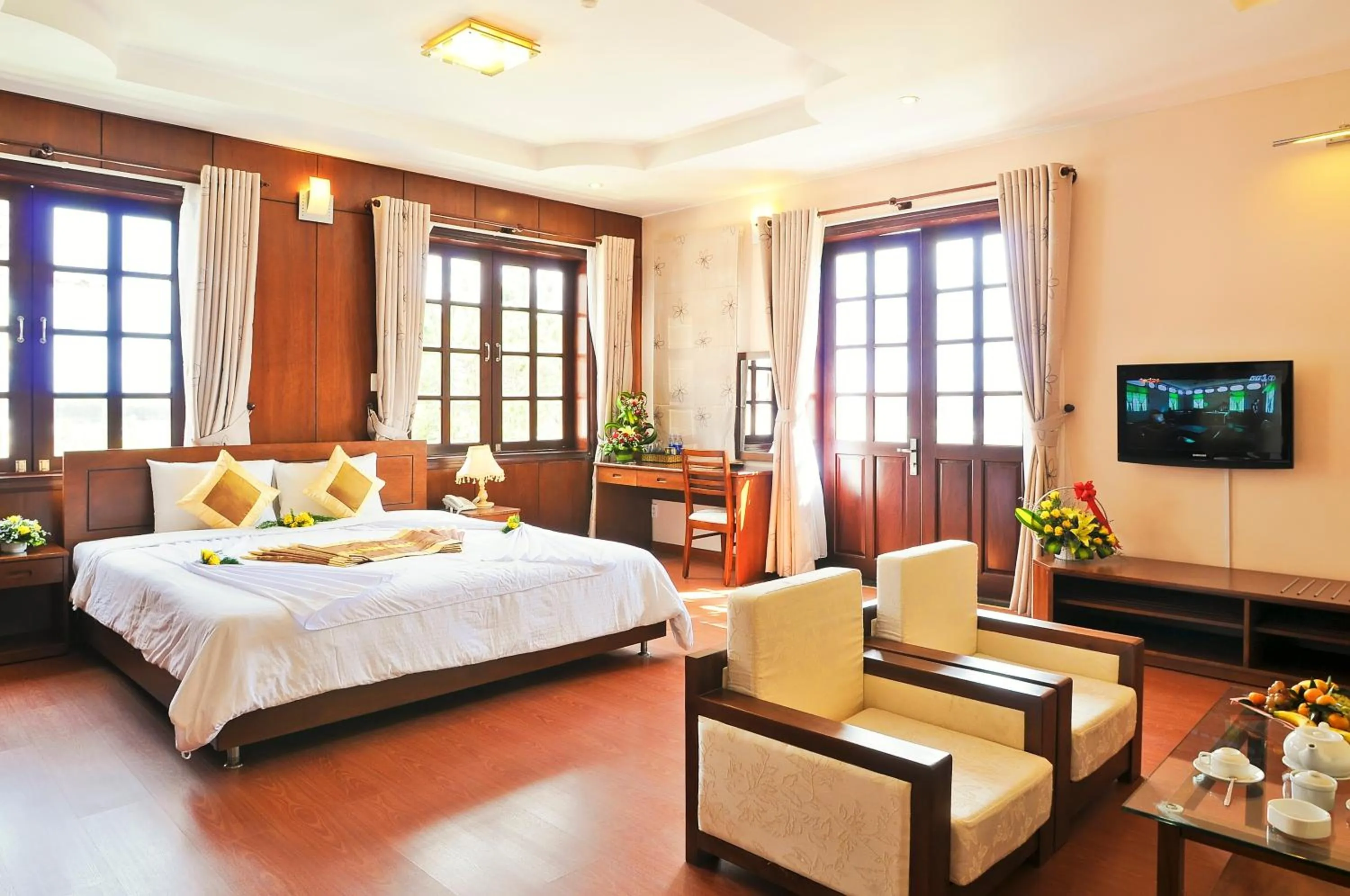 Photo of the whole room, Bed in Ky Hoa Hotel Da Lat