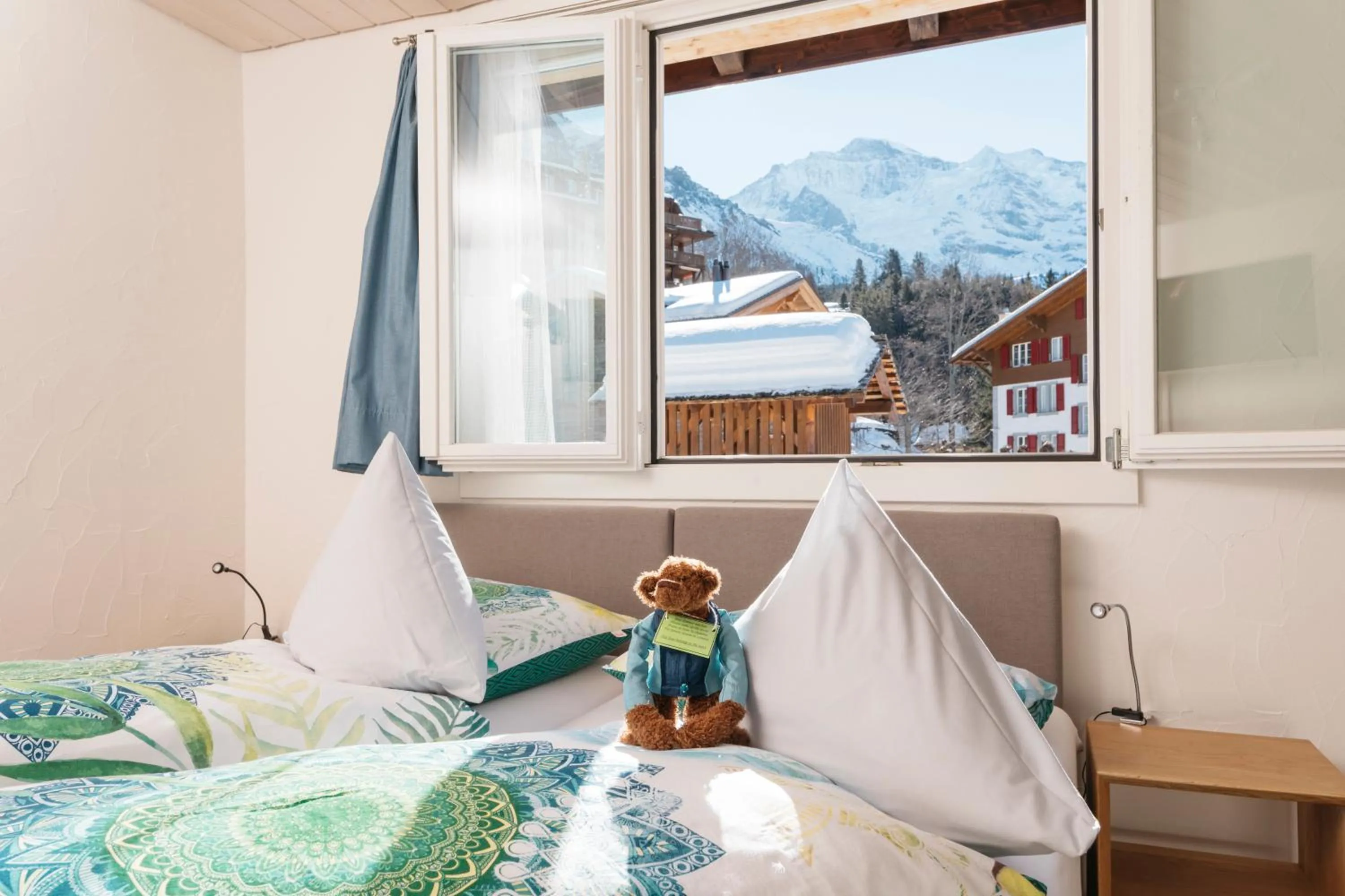 Mountain view, Bed in Alpenkräuter Hotel Bären