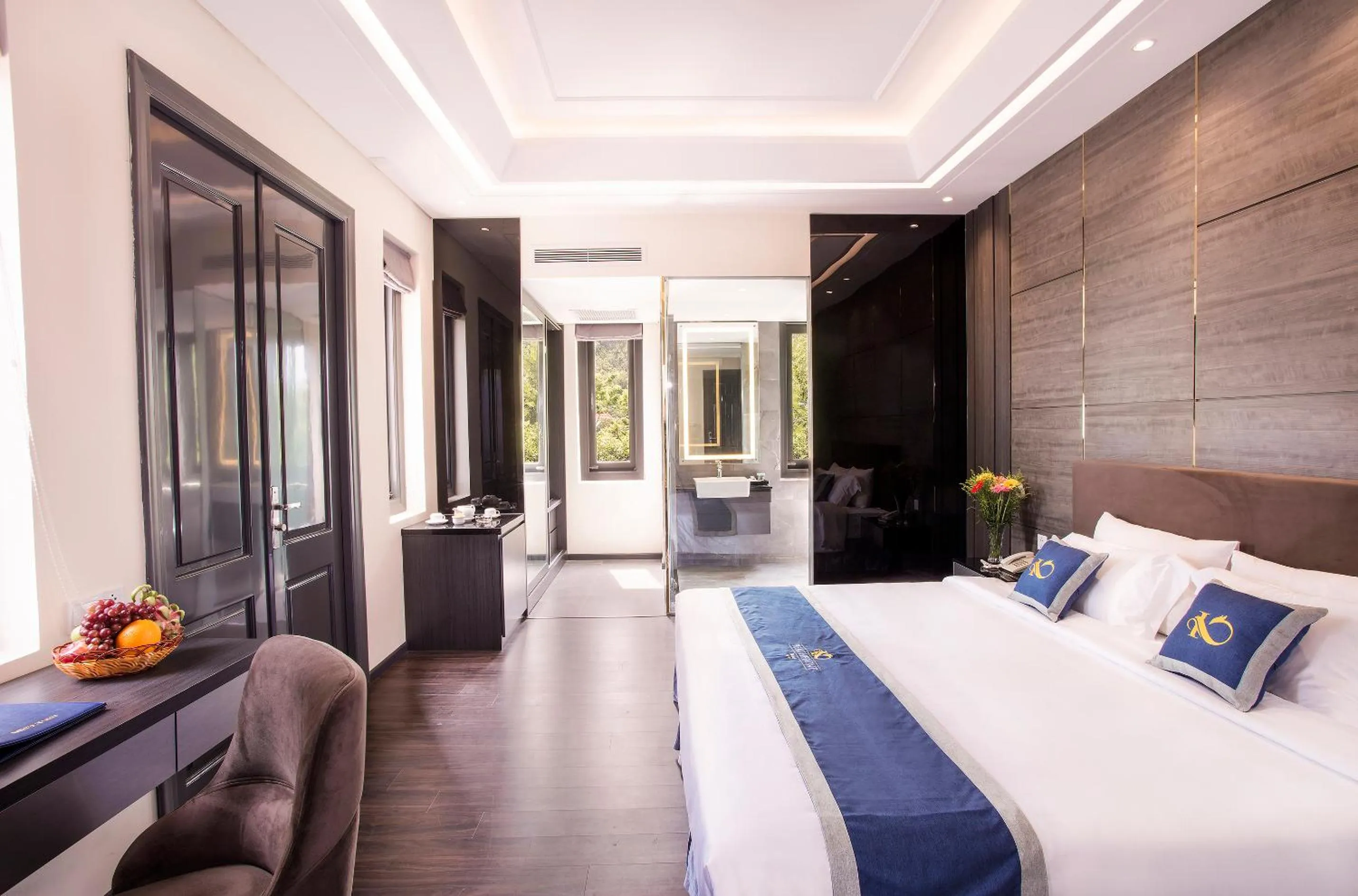 Bed in Beachfront Hotel