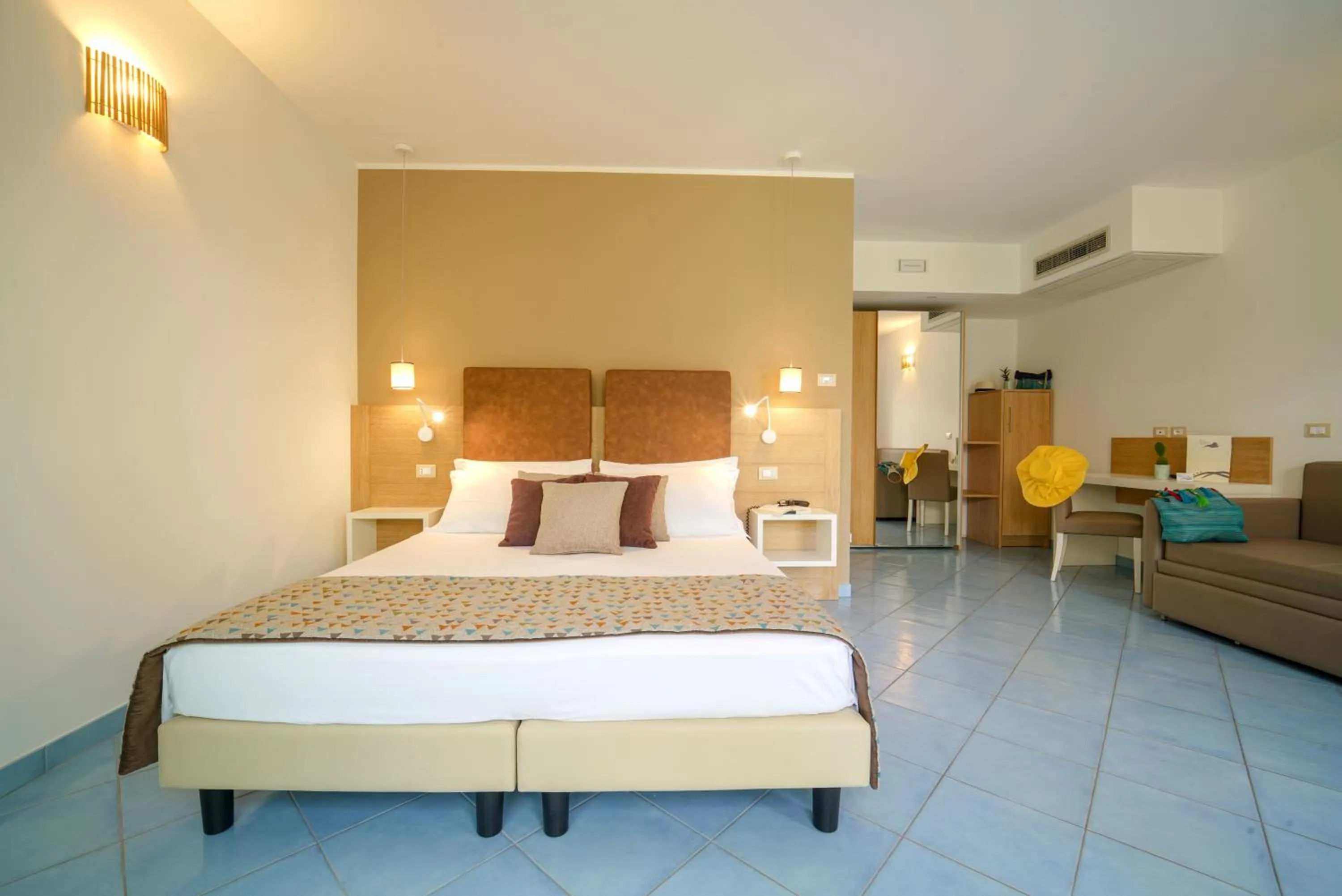 Bed in Baia del Godano Resort & Spa