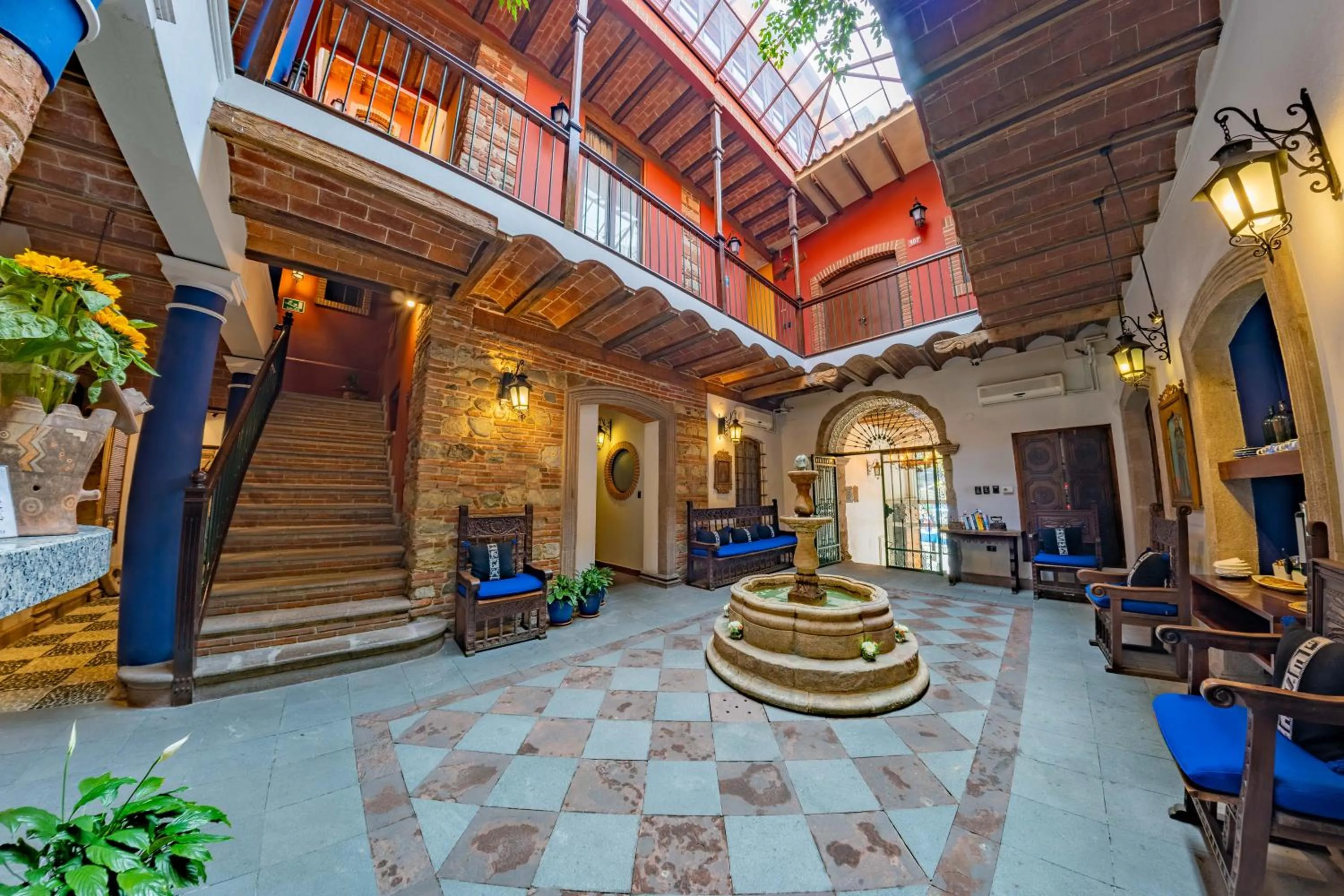 Living room in La Casona Hotel Boutique