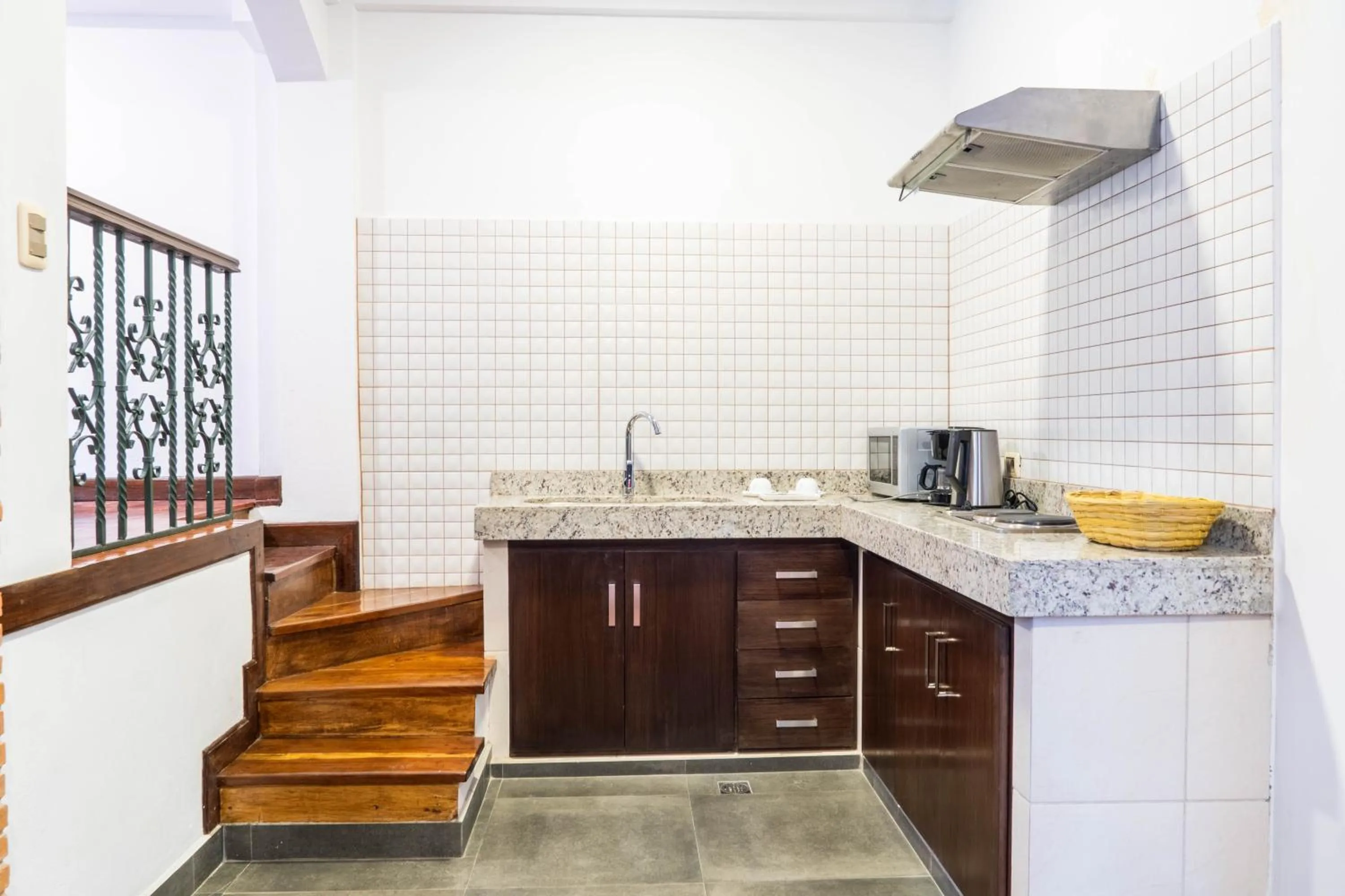 Kitchen or kitchenette in La Casona Hotel Boutique