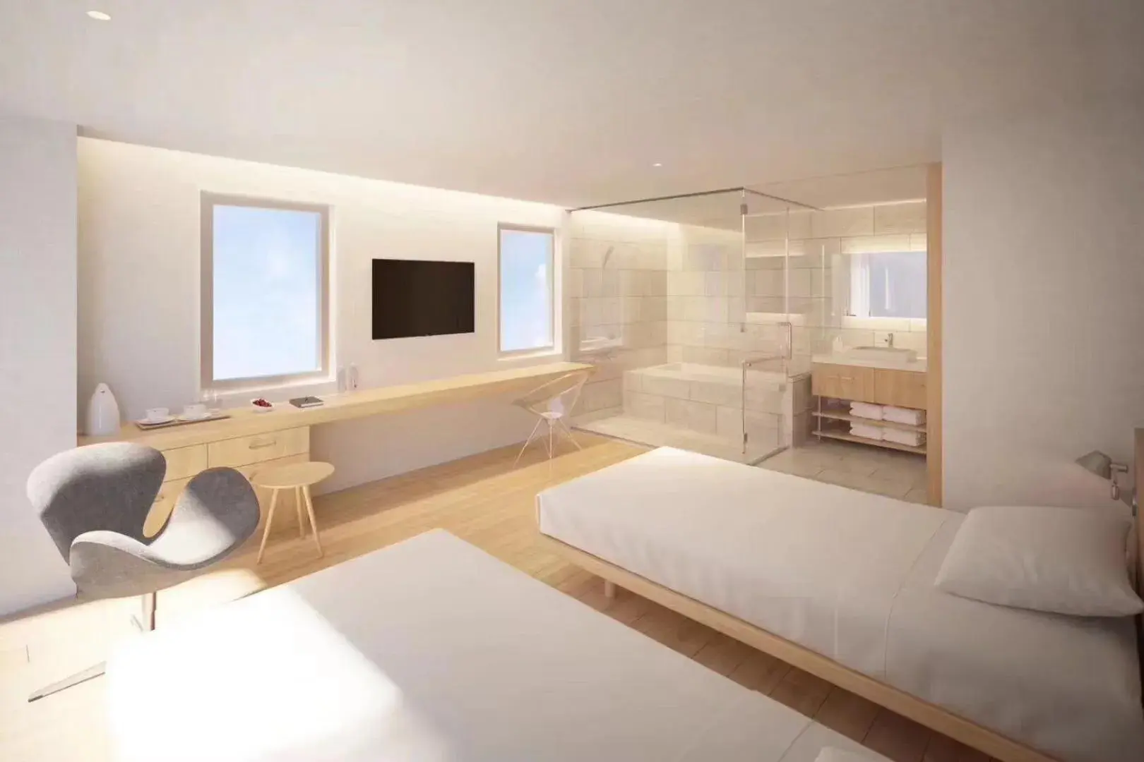 Deluxe Twin Room in Hotel Comfact Deluxe Twin Room in Hotel Comfact