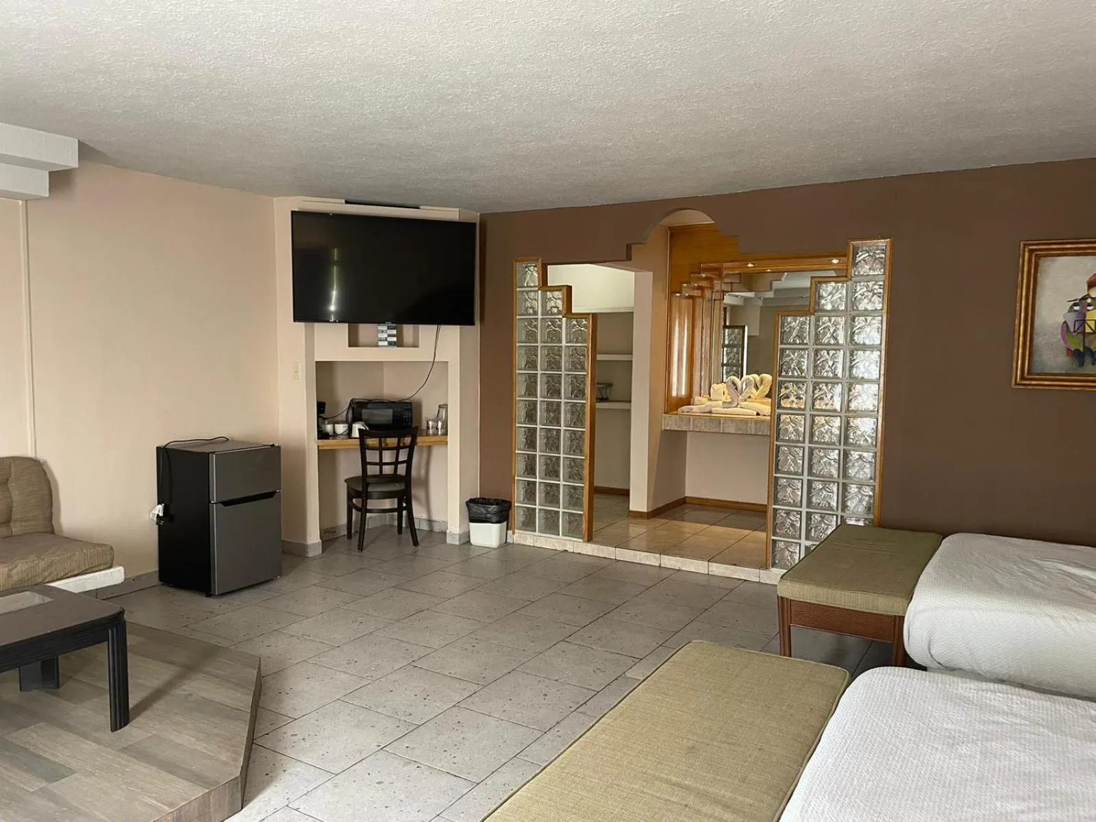 Bed in Hotel Flamingo