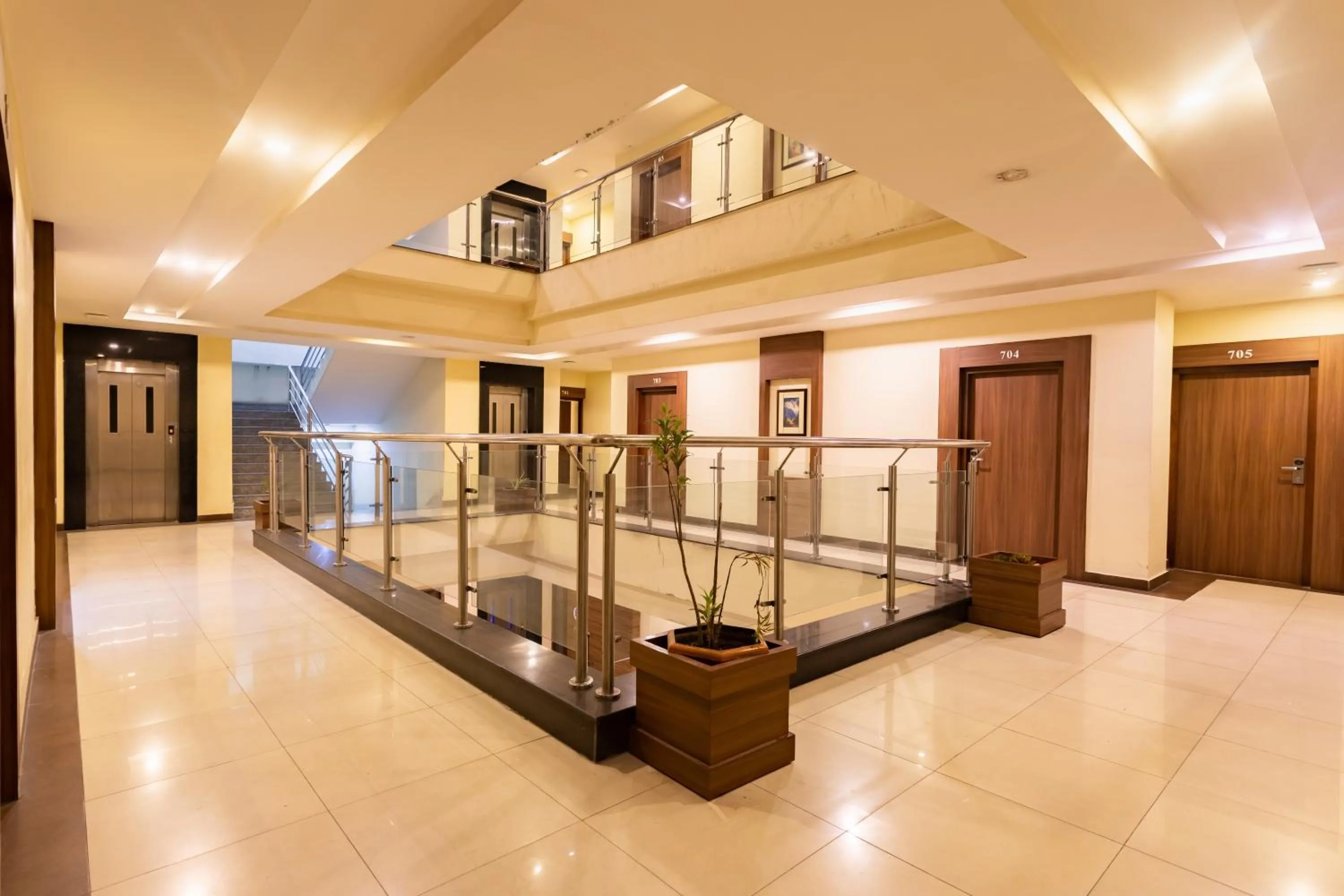 elevator in Hotel Verandah