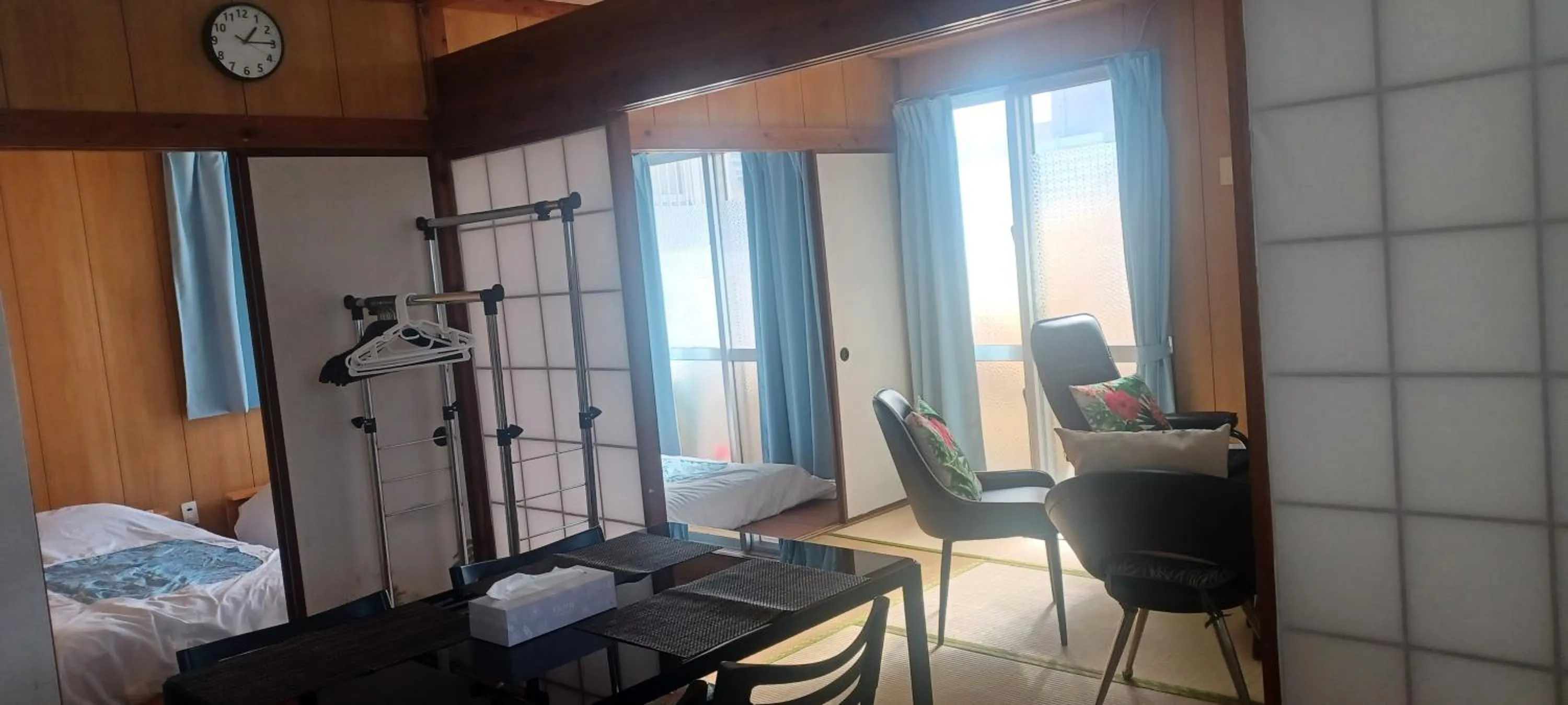 Bed in Miyagi Apartment Tomari