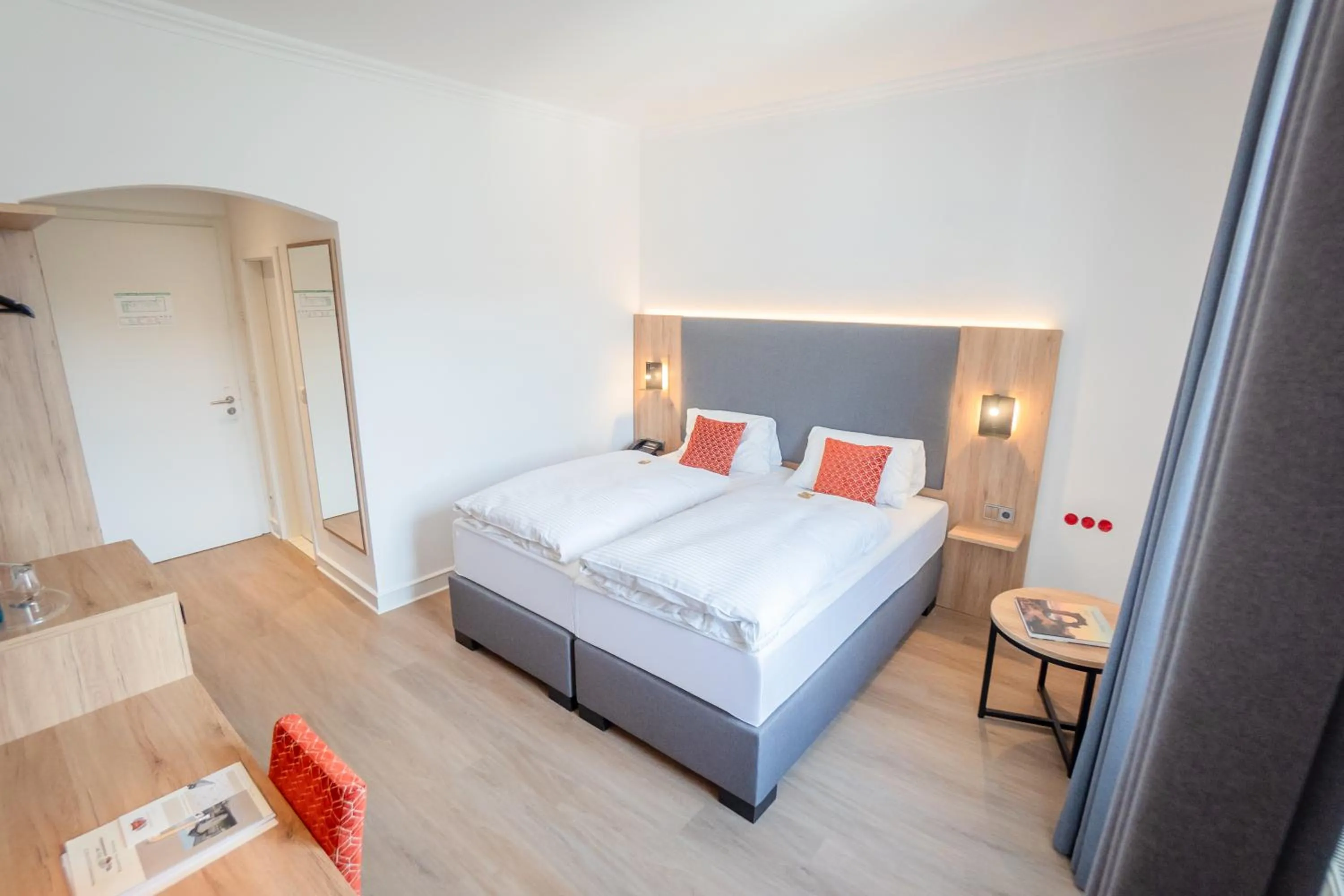 Bed in Rheinhotel Schulz