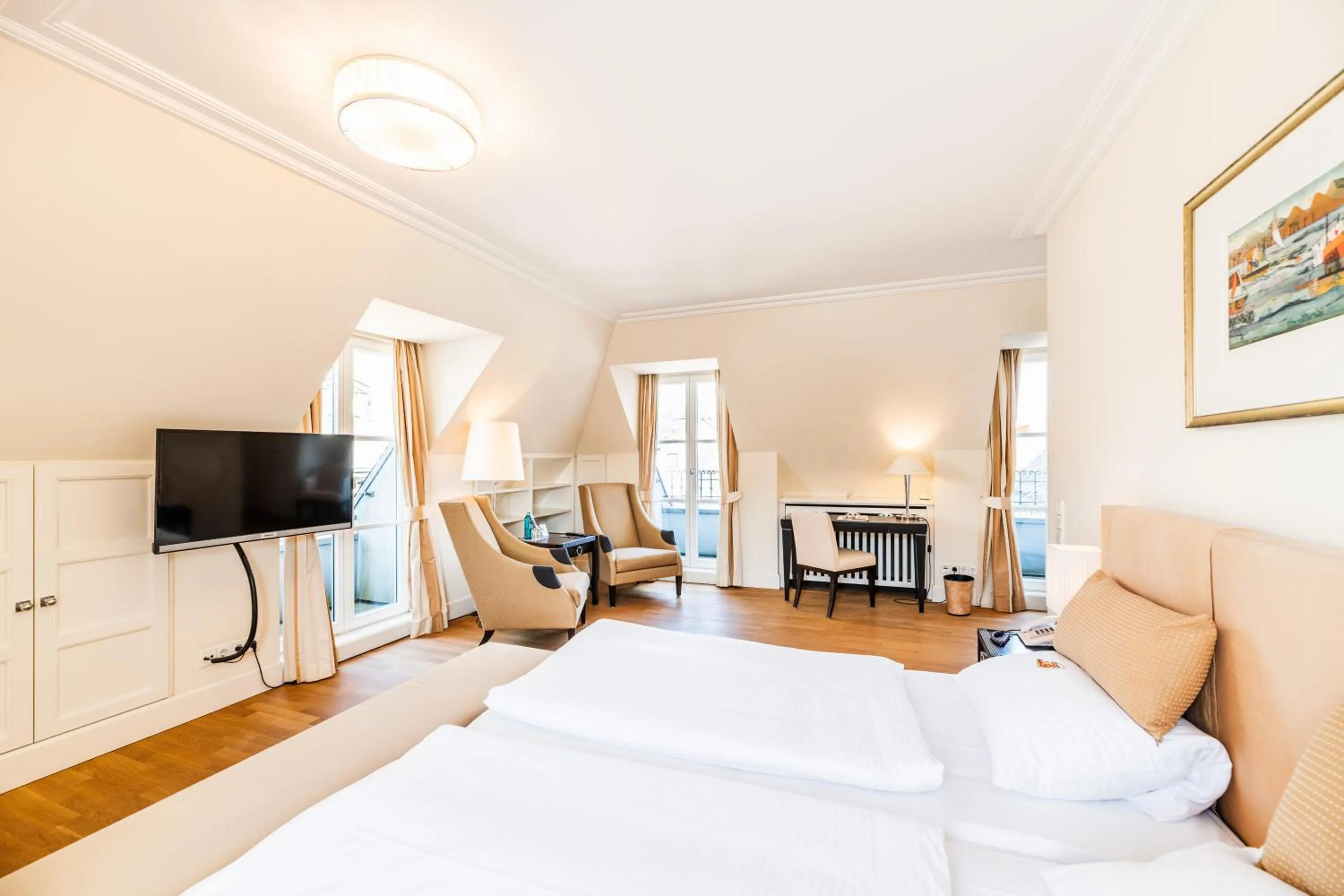 Bed in Rheinhotel Schulz