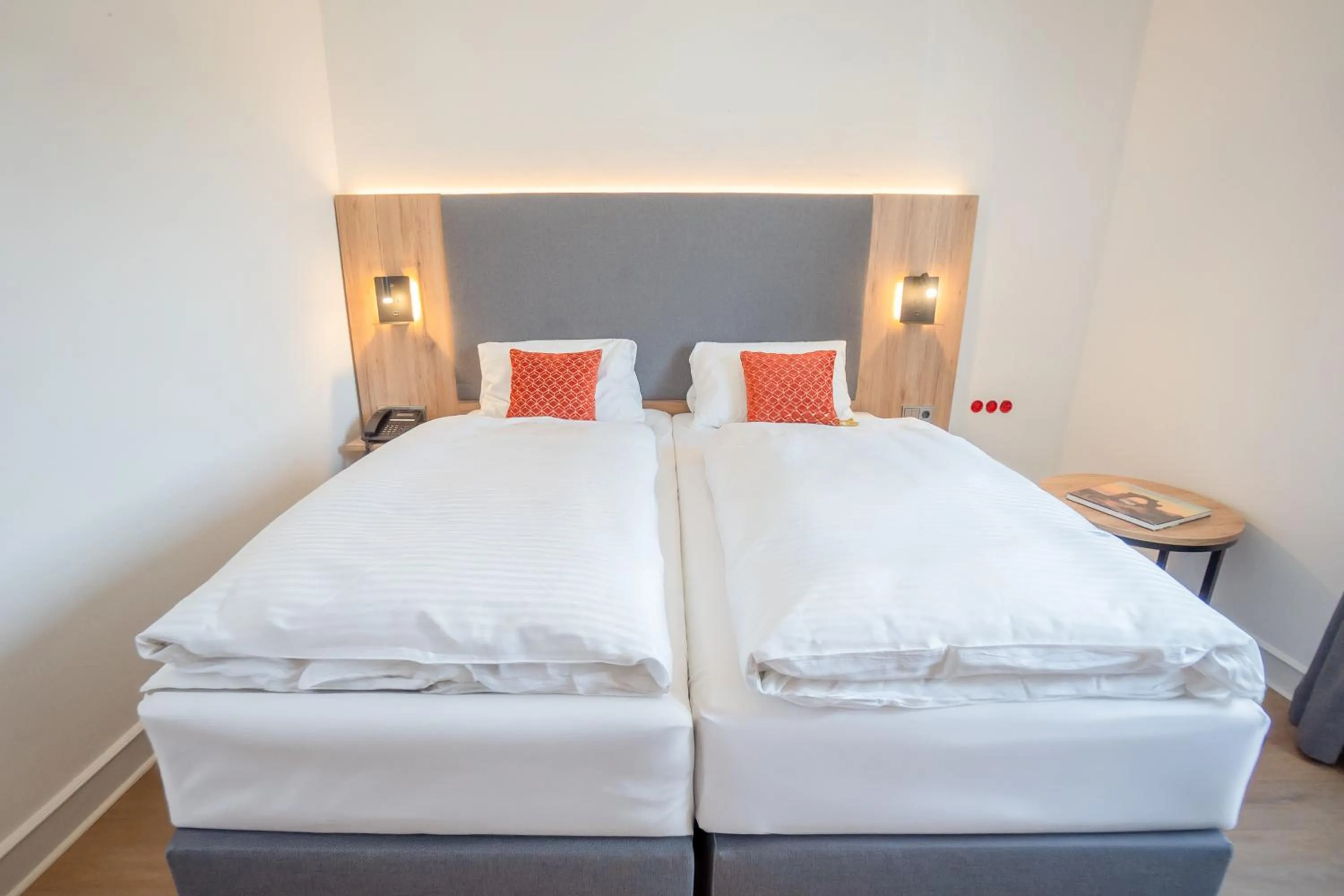 Bed in Rheinhotel Schulz