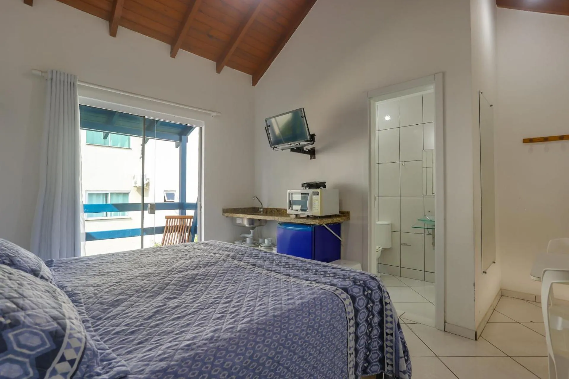 Bed in Pousada Canario Azul