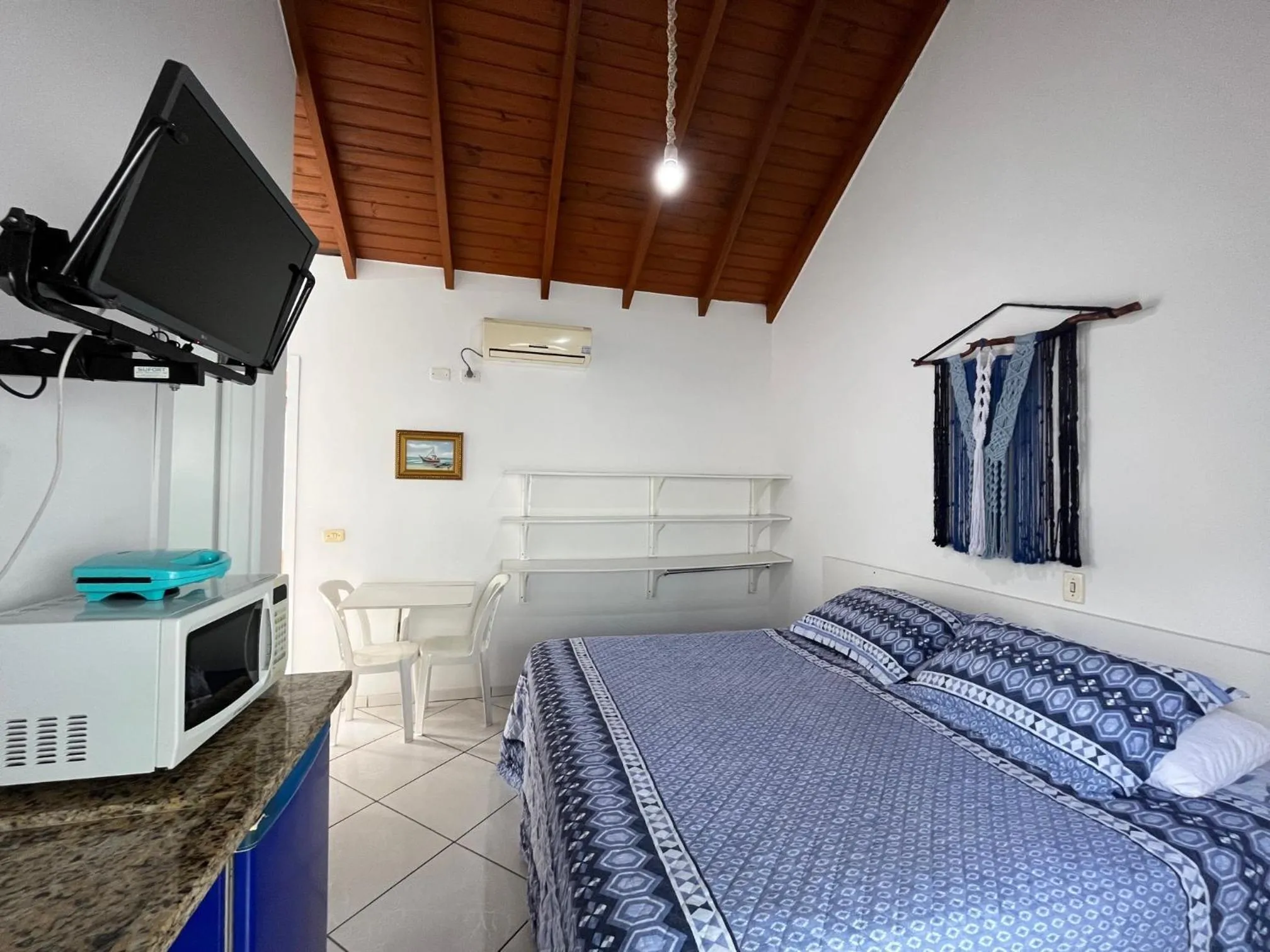 Bed in Pousada Canario Azul