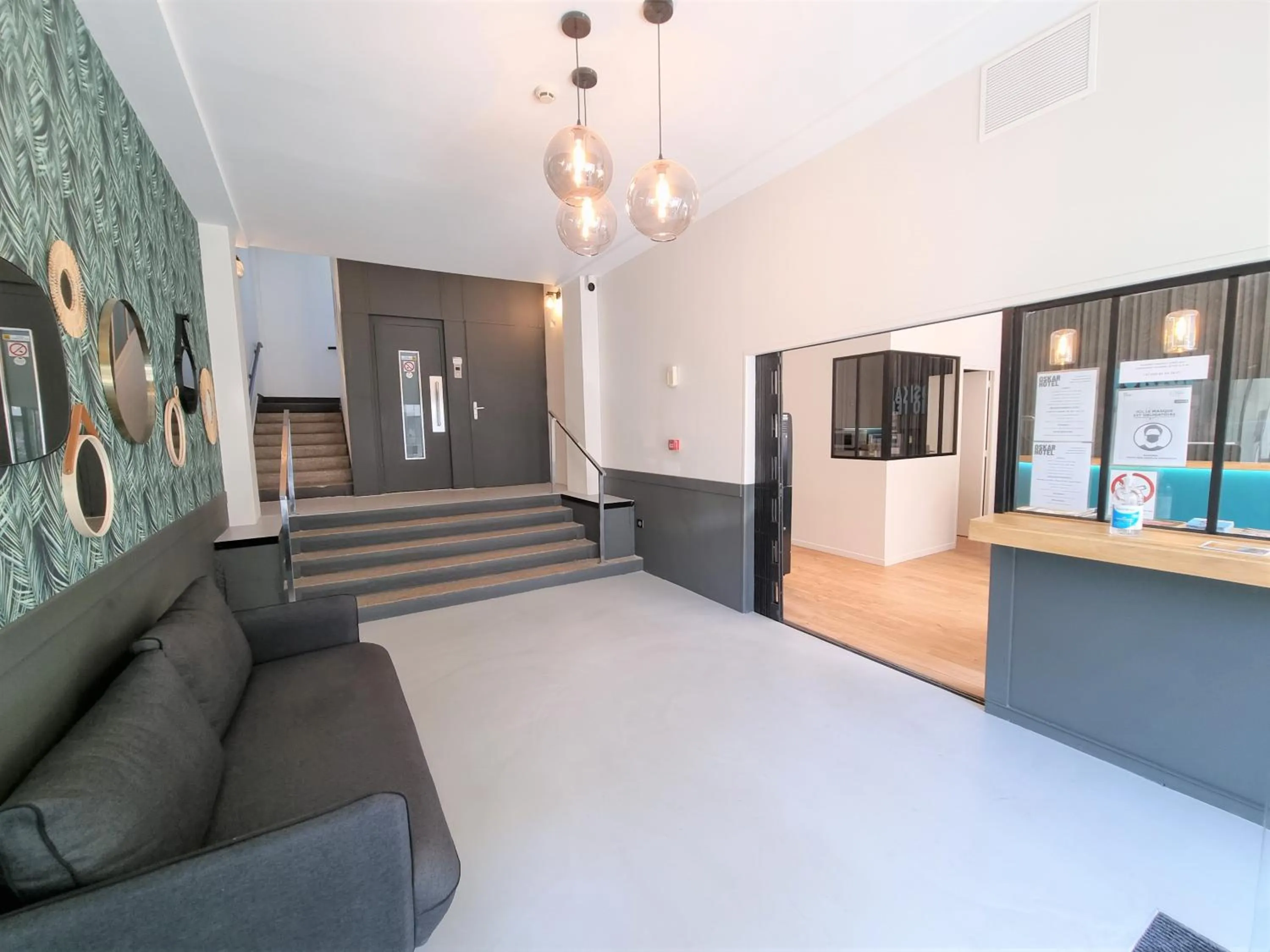 Living room in Oskar Hotel