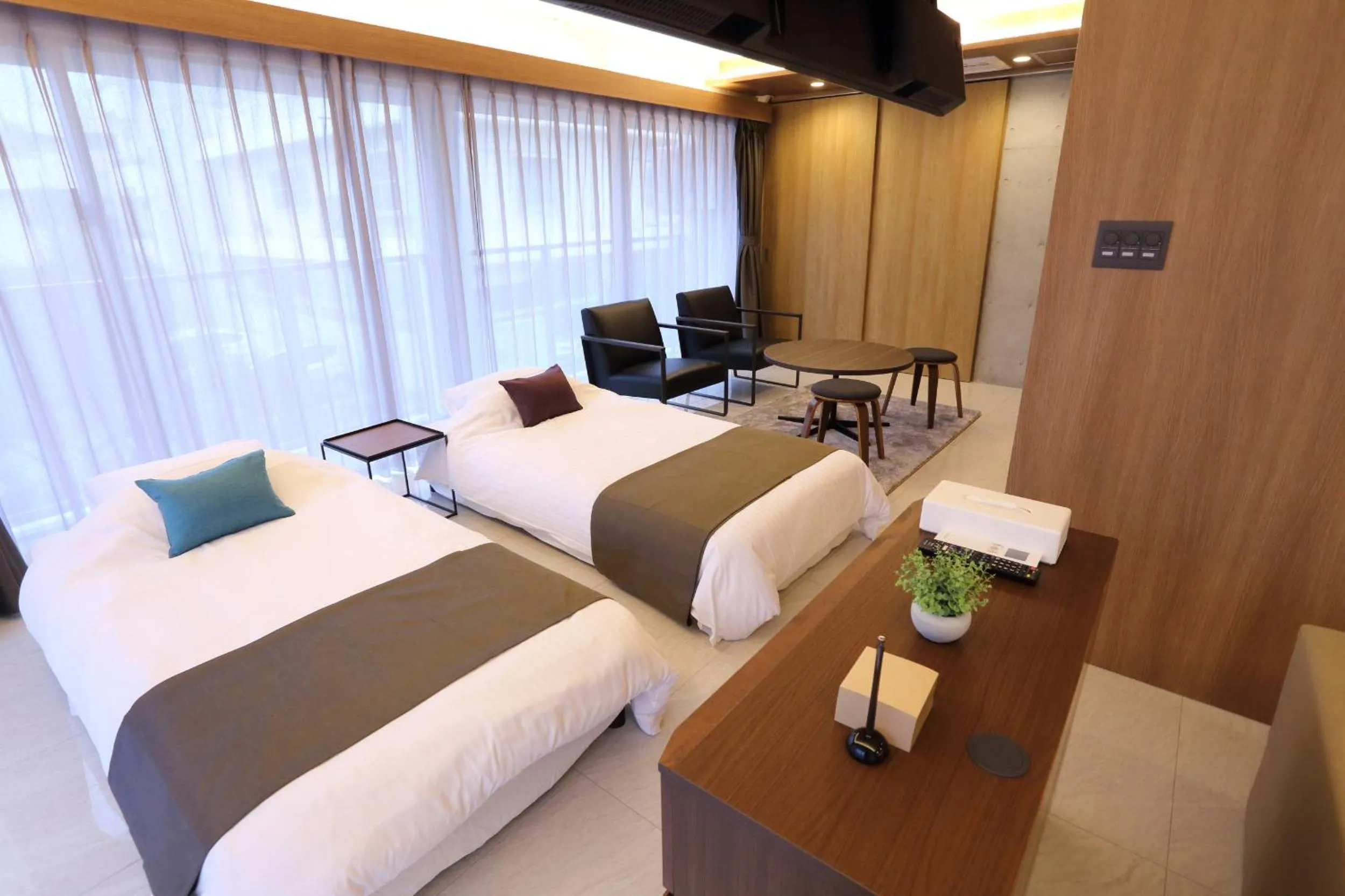 Photo of the whole room, Bed in Tabinoteitaku Okinawa Naha