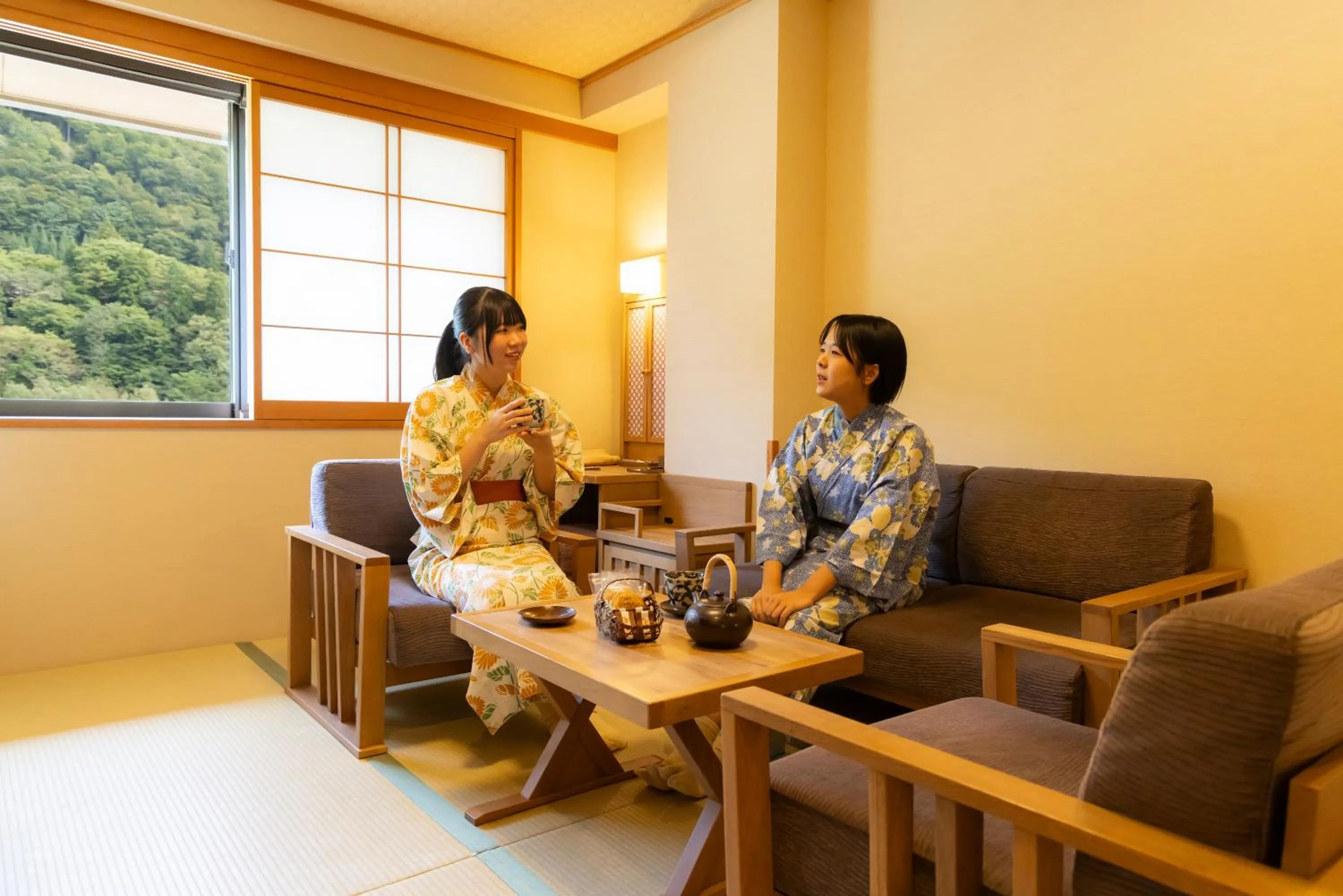 People in Onyado Yuinosho, Shirakawago