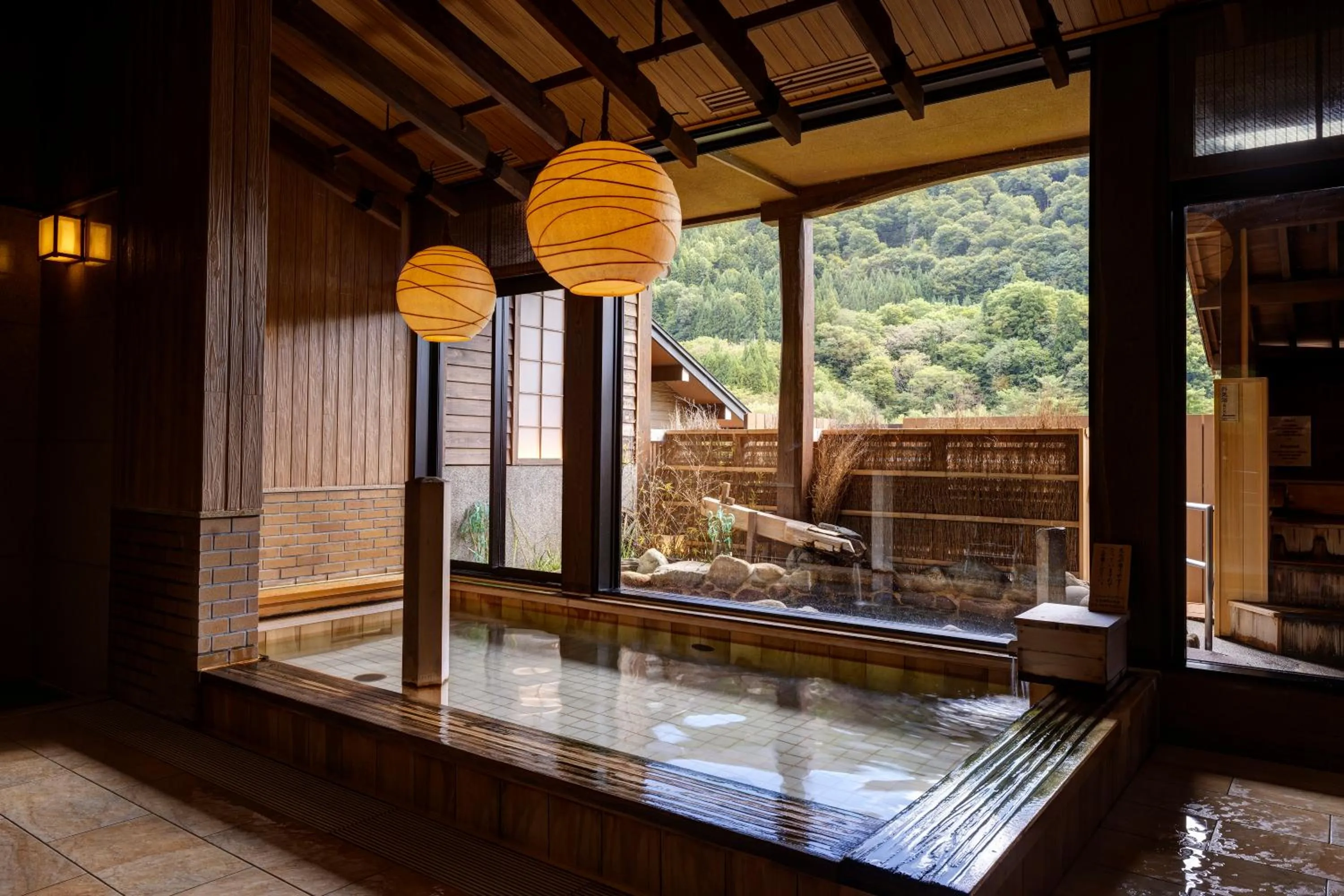 Public Bath in Onyado Yuinosho, Shirakawago