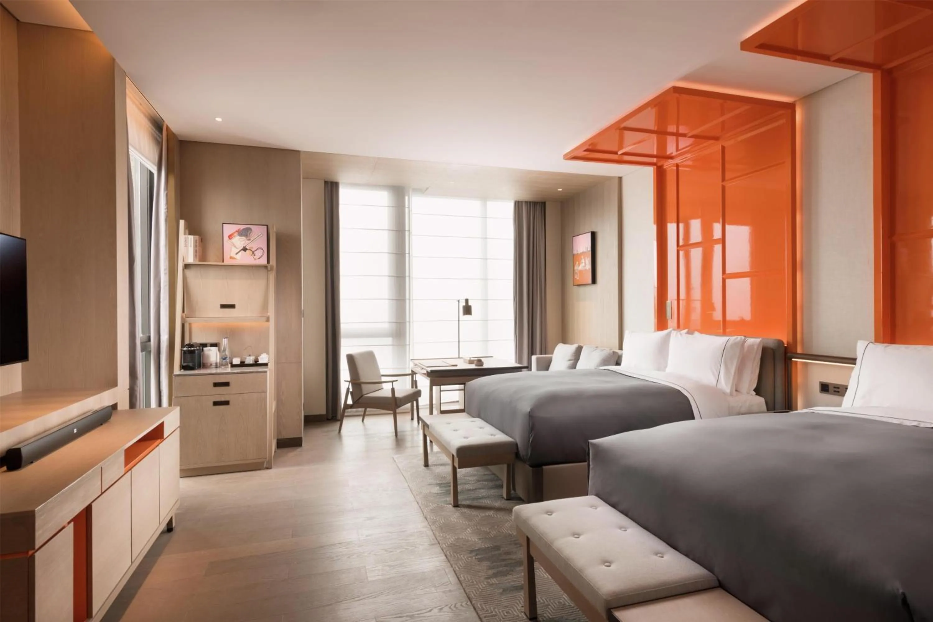 Bedroom, Bed in Canopy by Hilton Chengdu City Centre