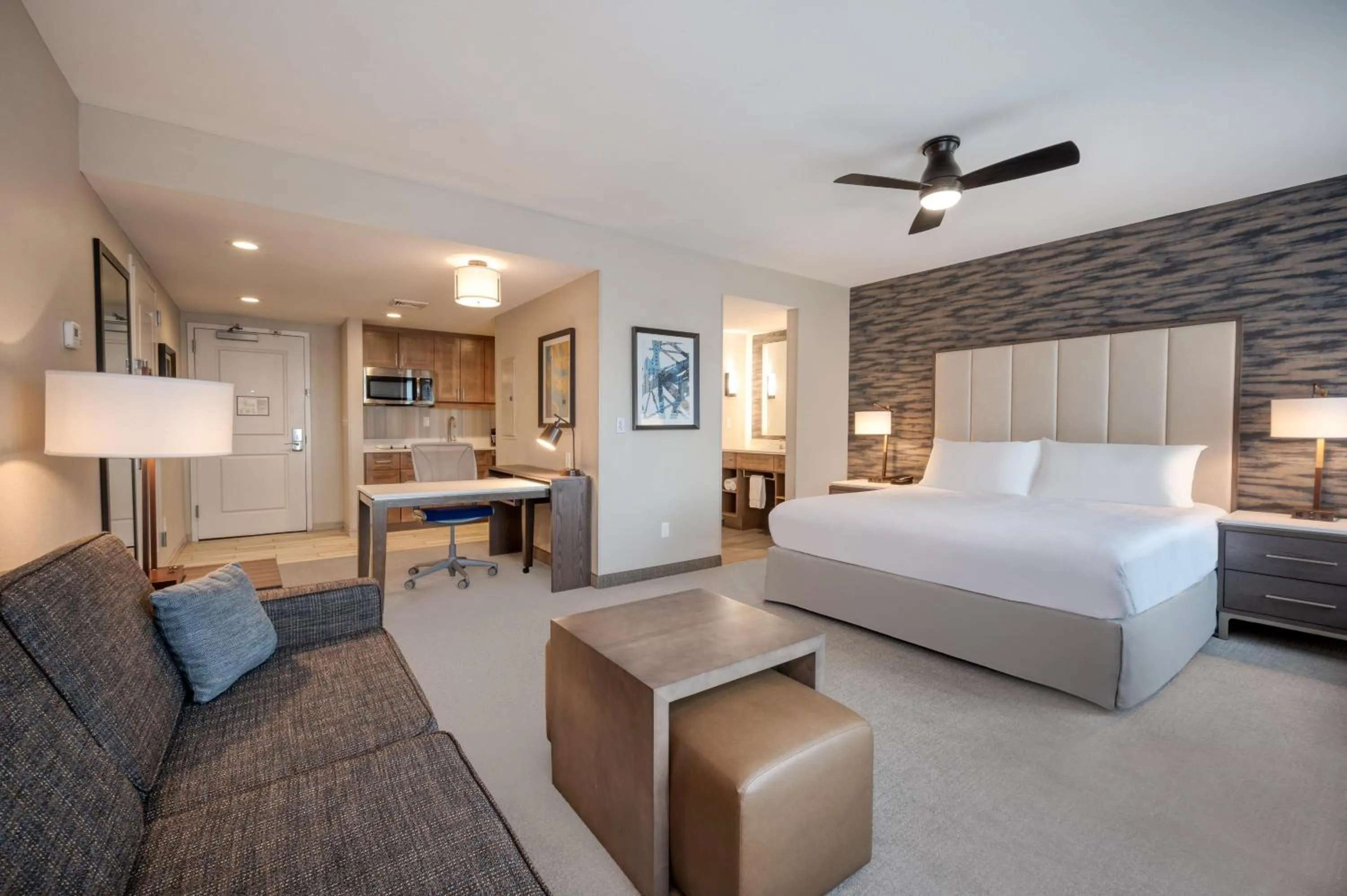 Bedroom, Bed in Homewood Suites by Hilton Providence Downtown