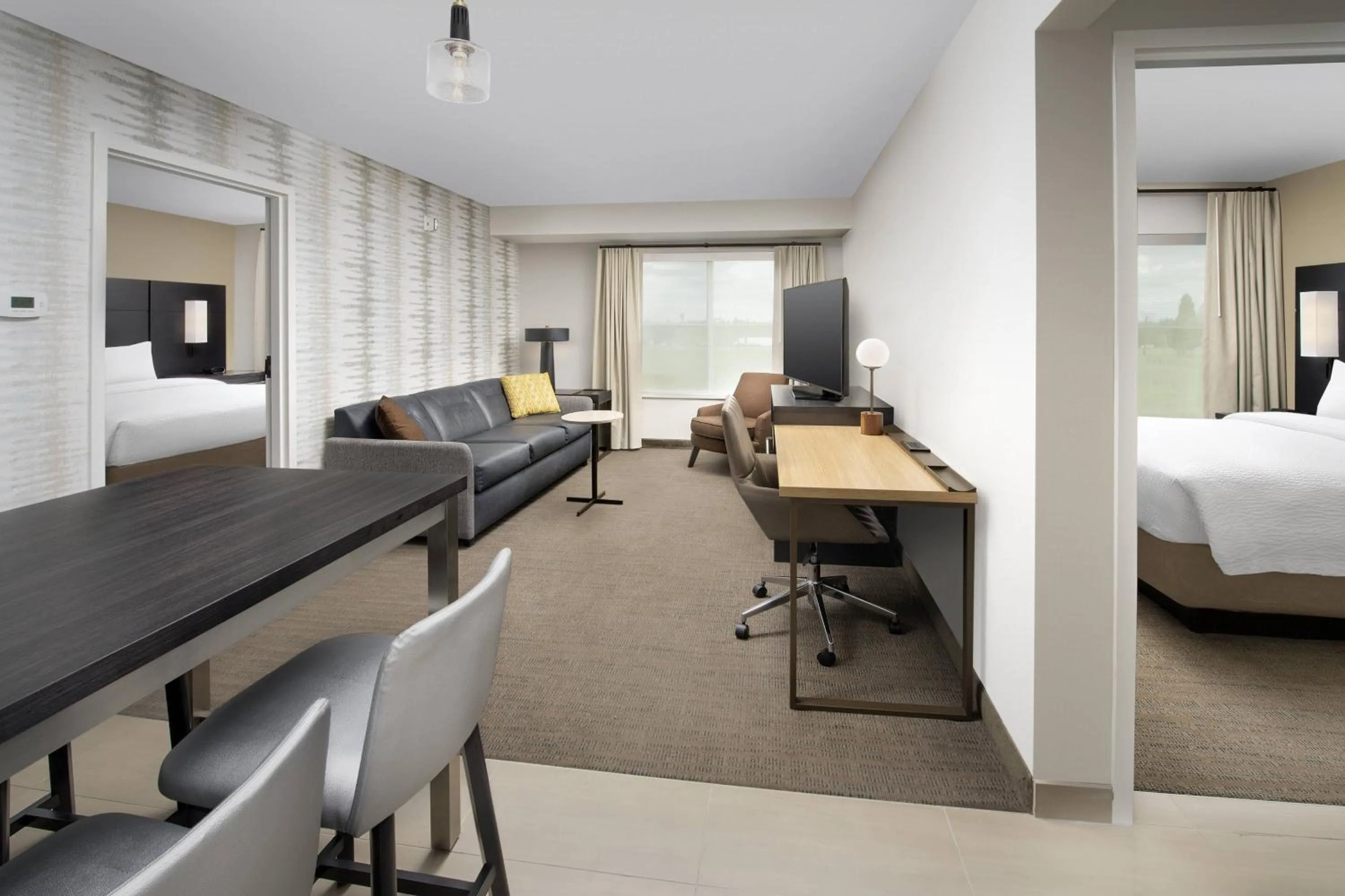 Bedroom, Bed in Residence Inn by Marriott Modesto North