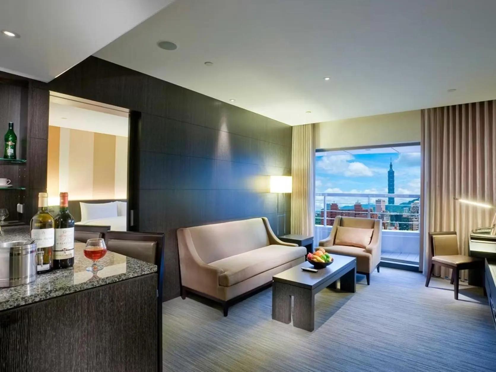 Living room in Park Taipei Hotel