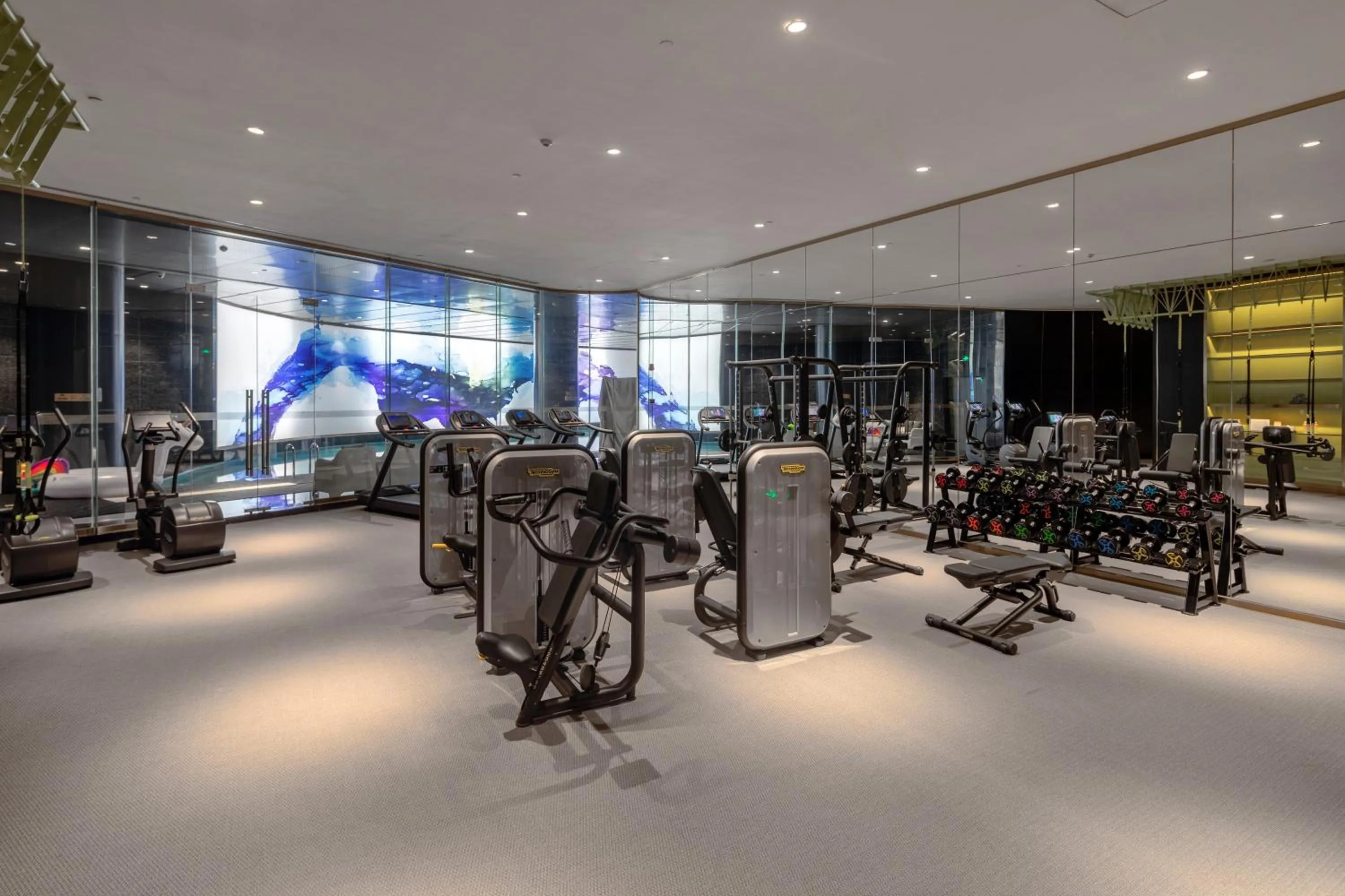 Fitness centre/facilities in Hotel Indigo Shanghai Jing'An by IHG
