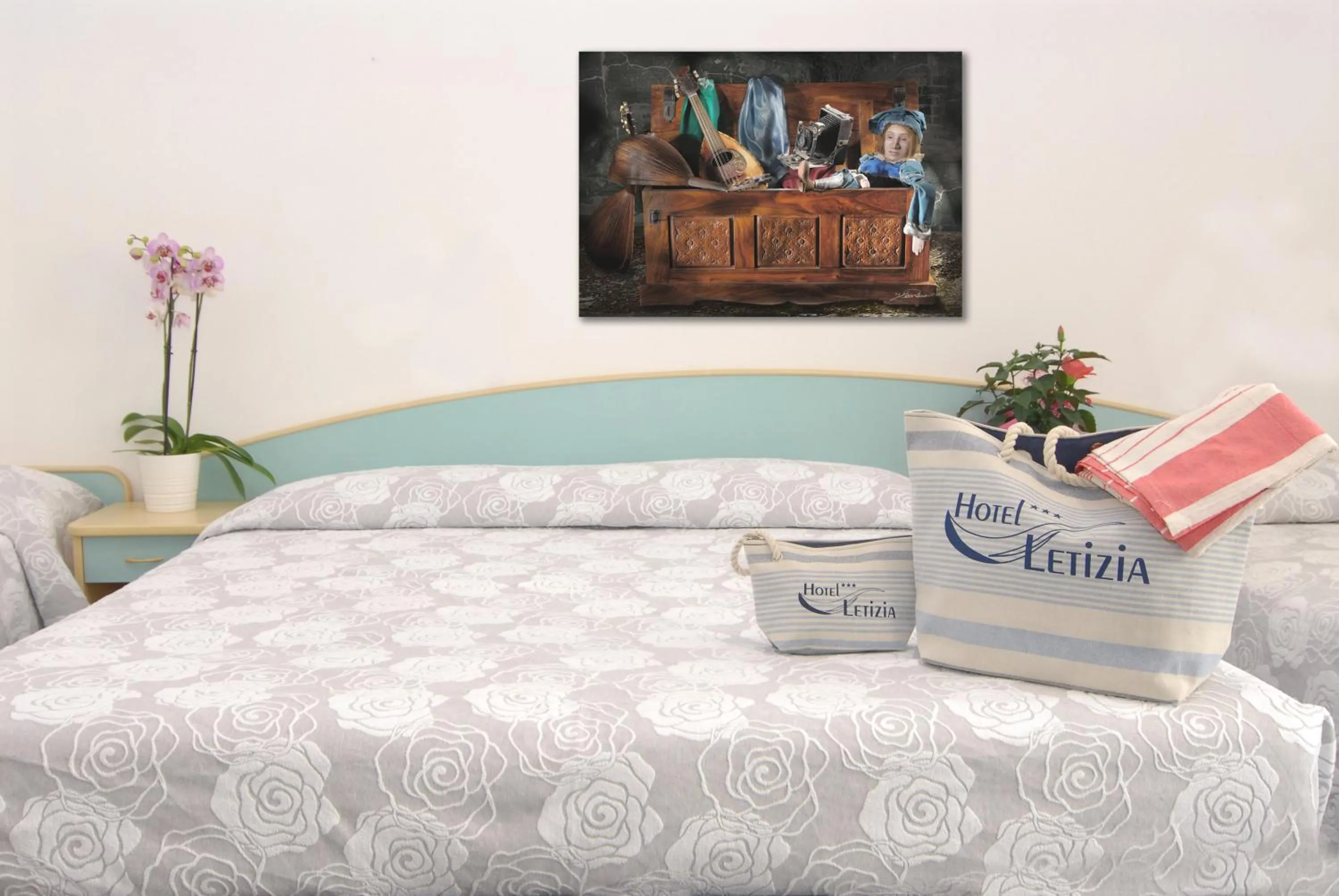 Bed in Hotel Letizia