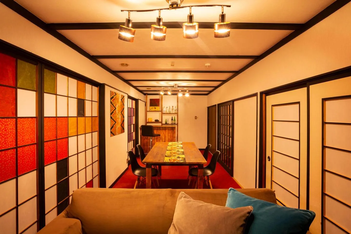 Decorative detail in Taisho Modern Villa Zen