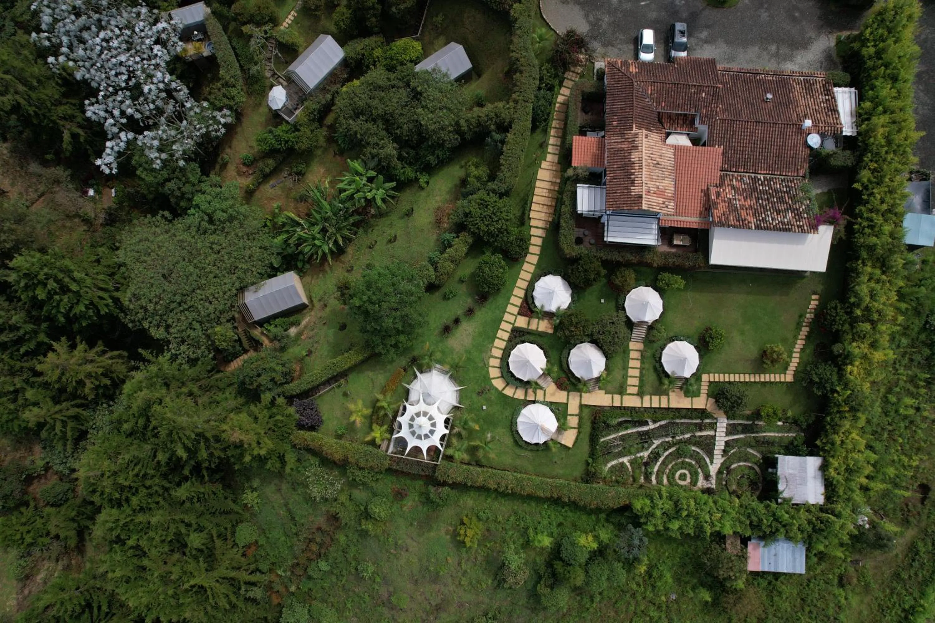 Bird's eye view in TEVA Glamping & Retreat