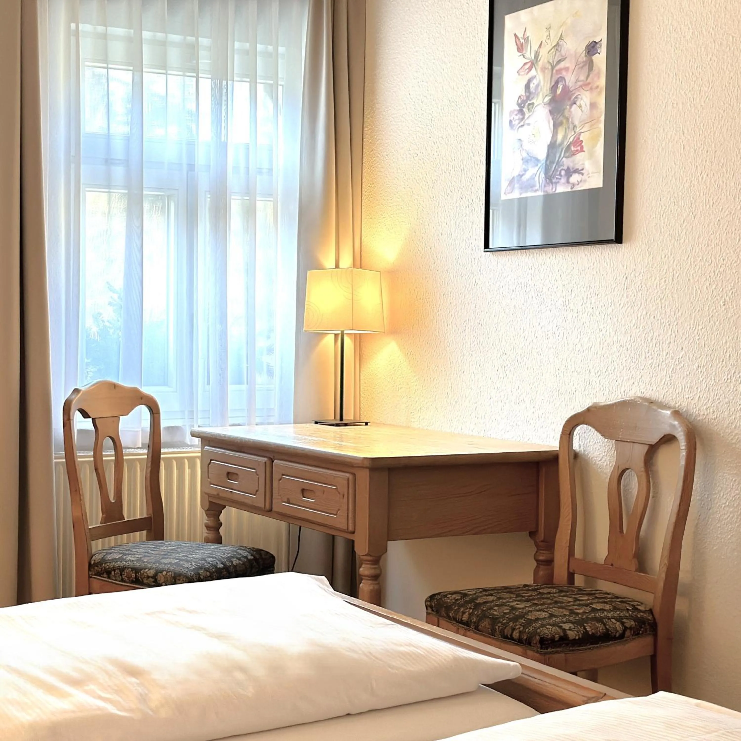 Decorative detail, Bed in Hotel Forsthaus