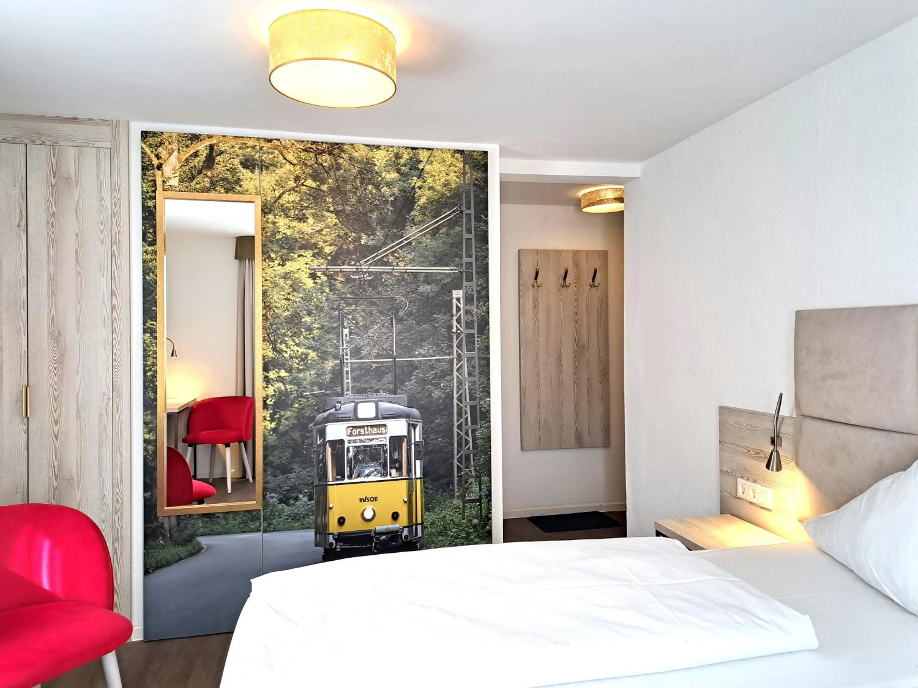 Photo of the whole room, Bed in Hotel Forsthaus