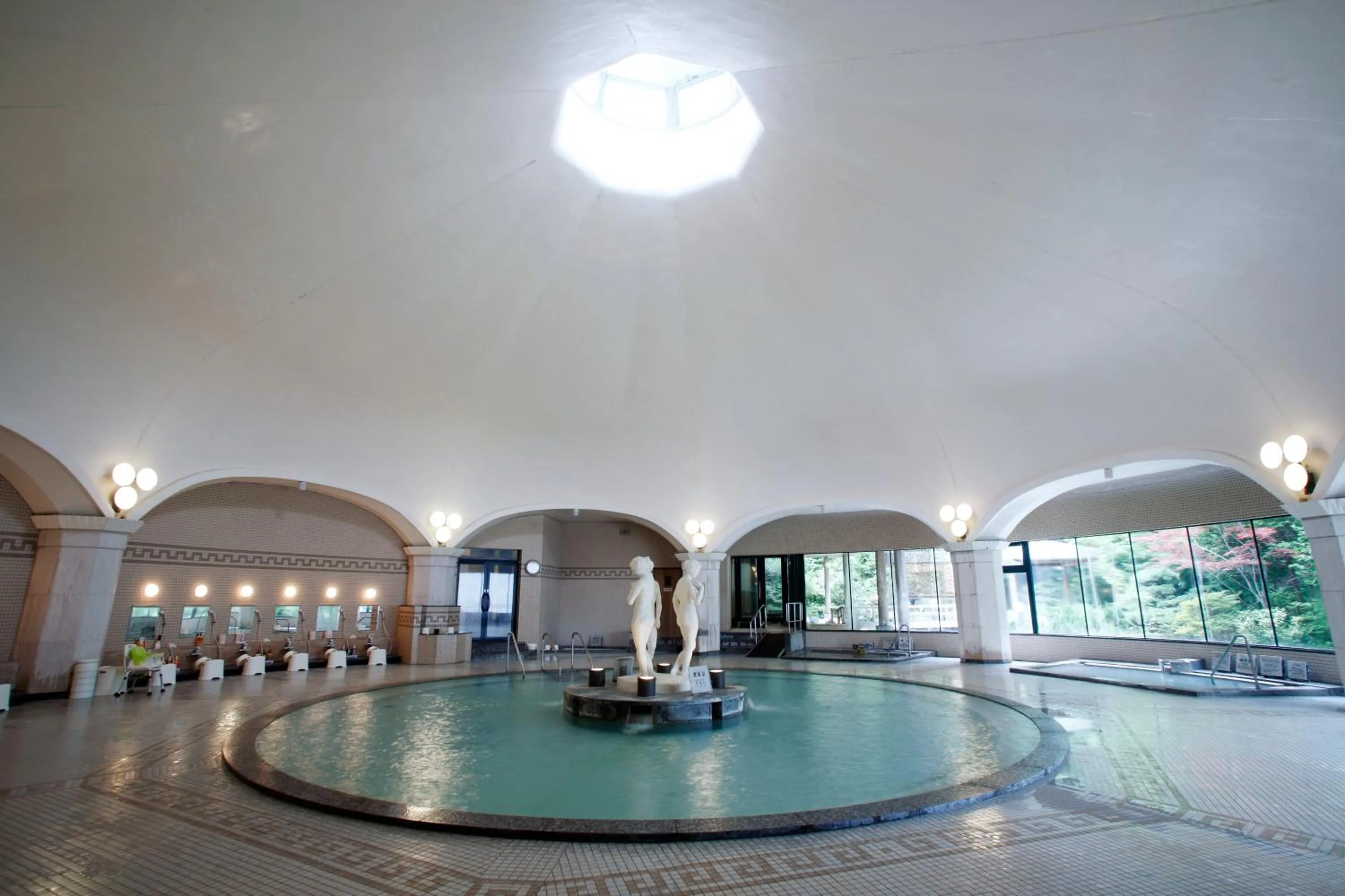 Hot Spring Bath in Noboribetsu Grand Hotel