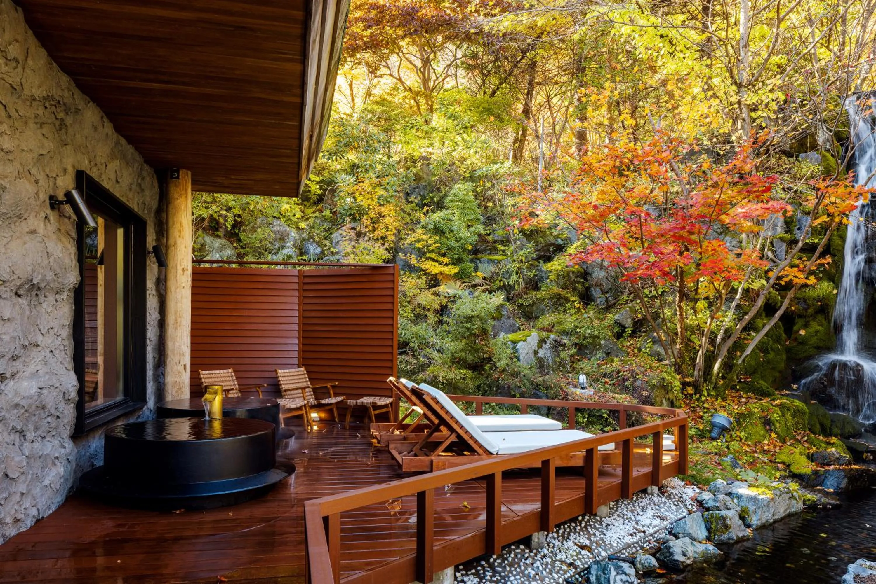 Open Air Bath in Noboribetsu Grand Hotel