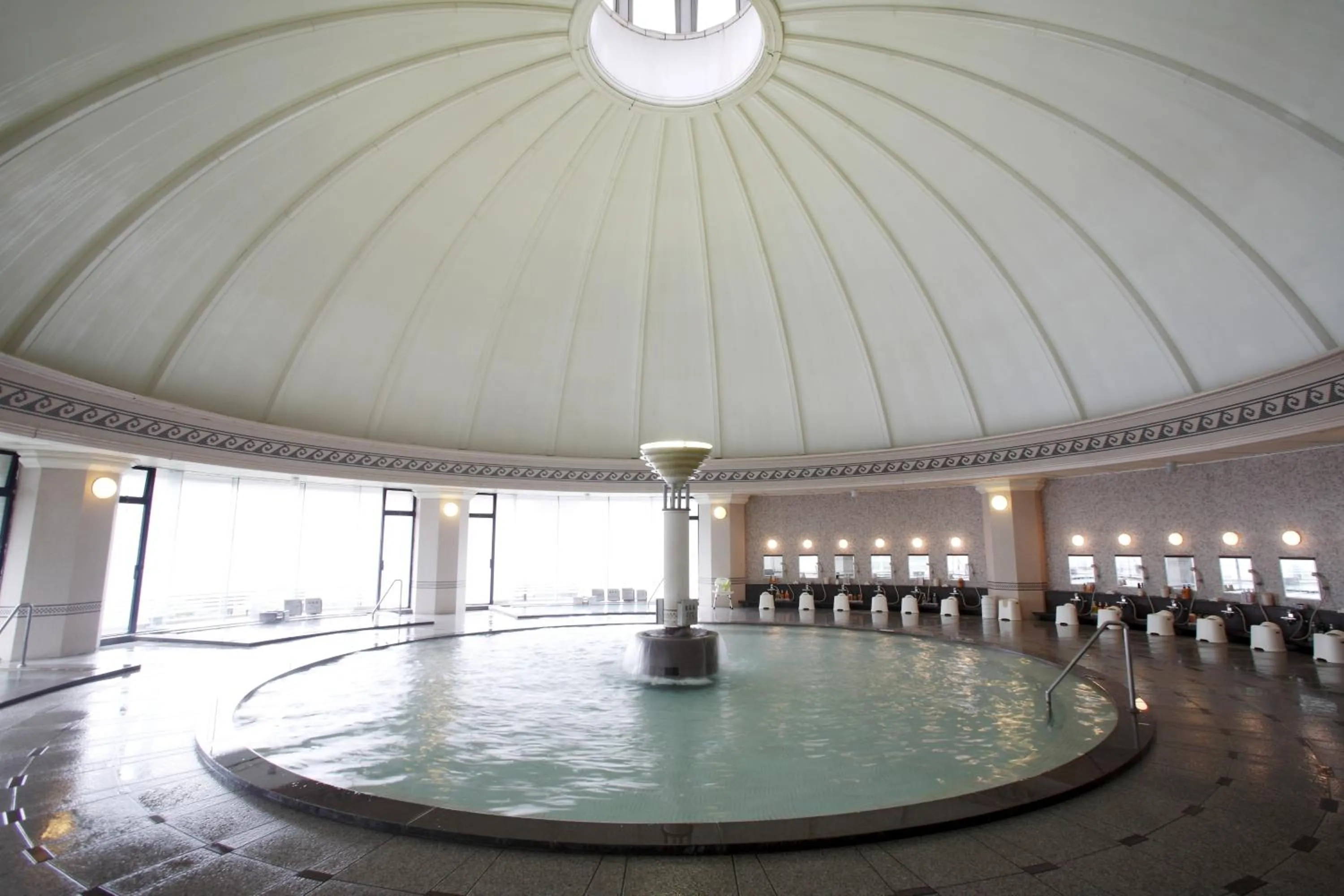 Hot Spring Bath in Noboribetsu Grand Hotel