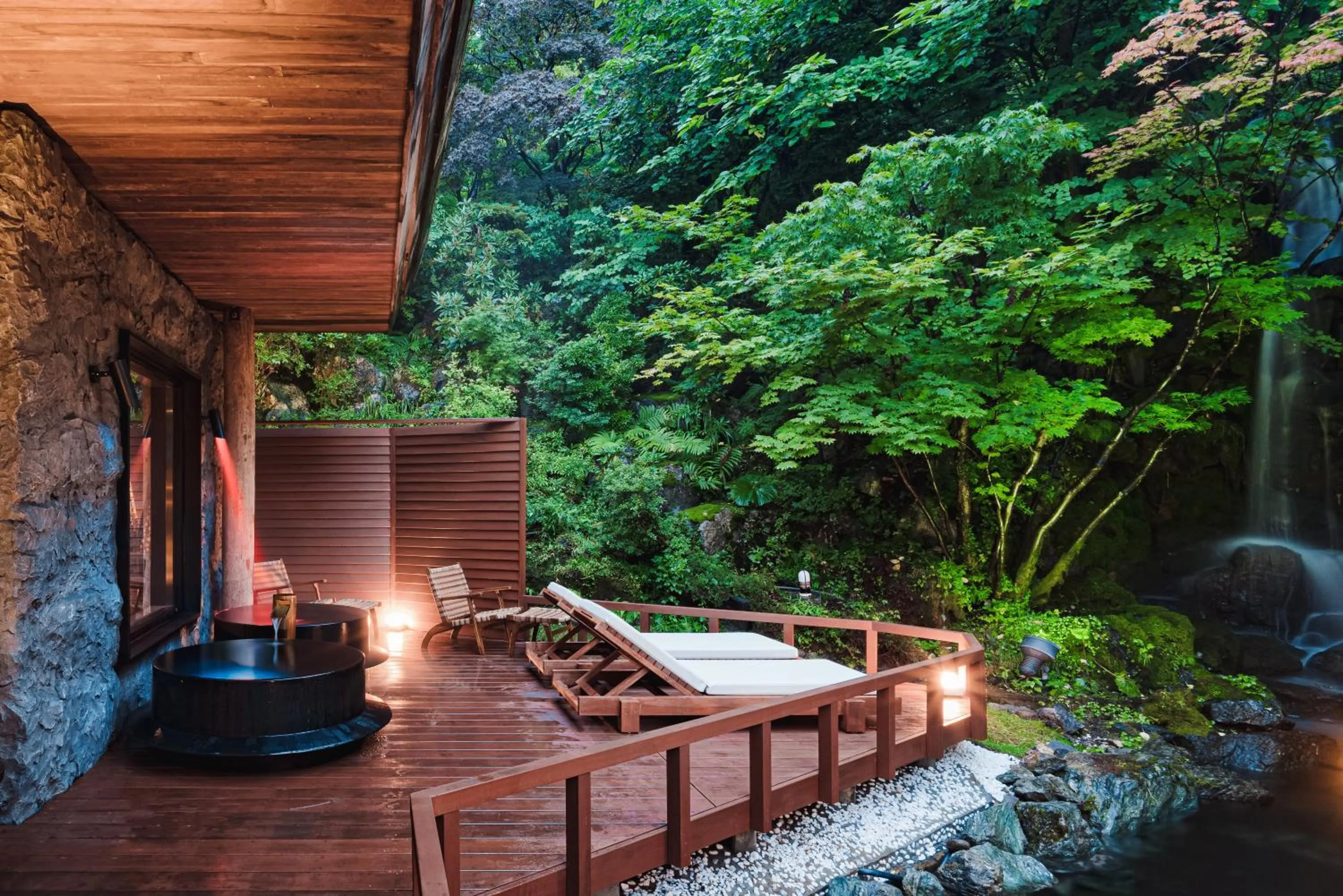 Open Air Bath in Noboribetsu Grand Hotel