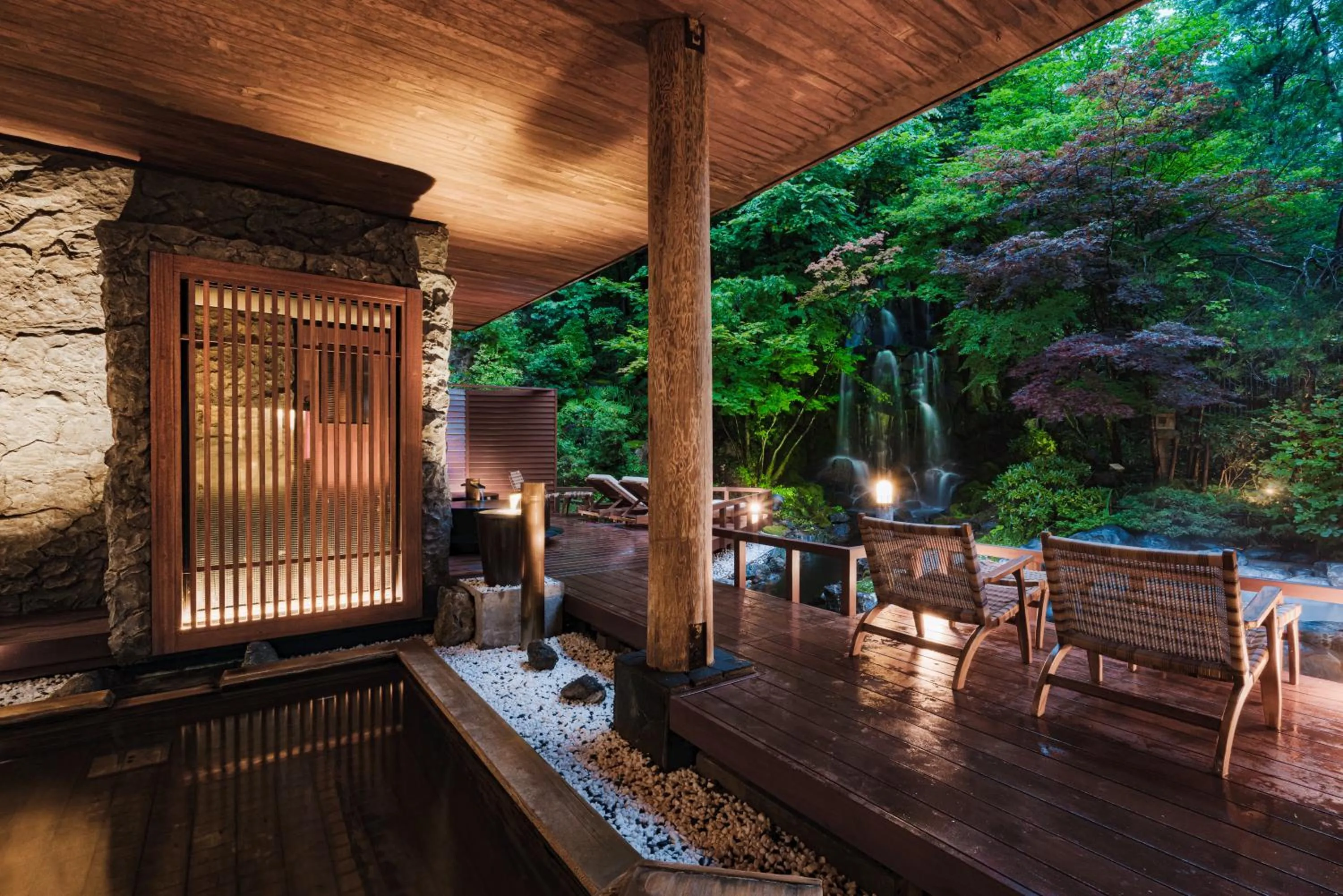 Open Air Bath in Noboribetsu Grand Hotel
