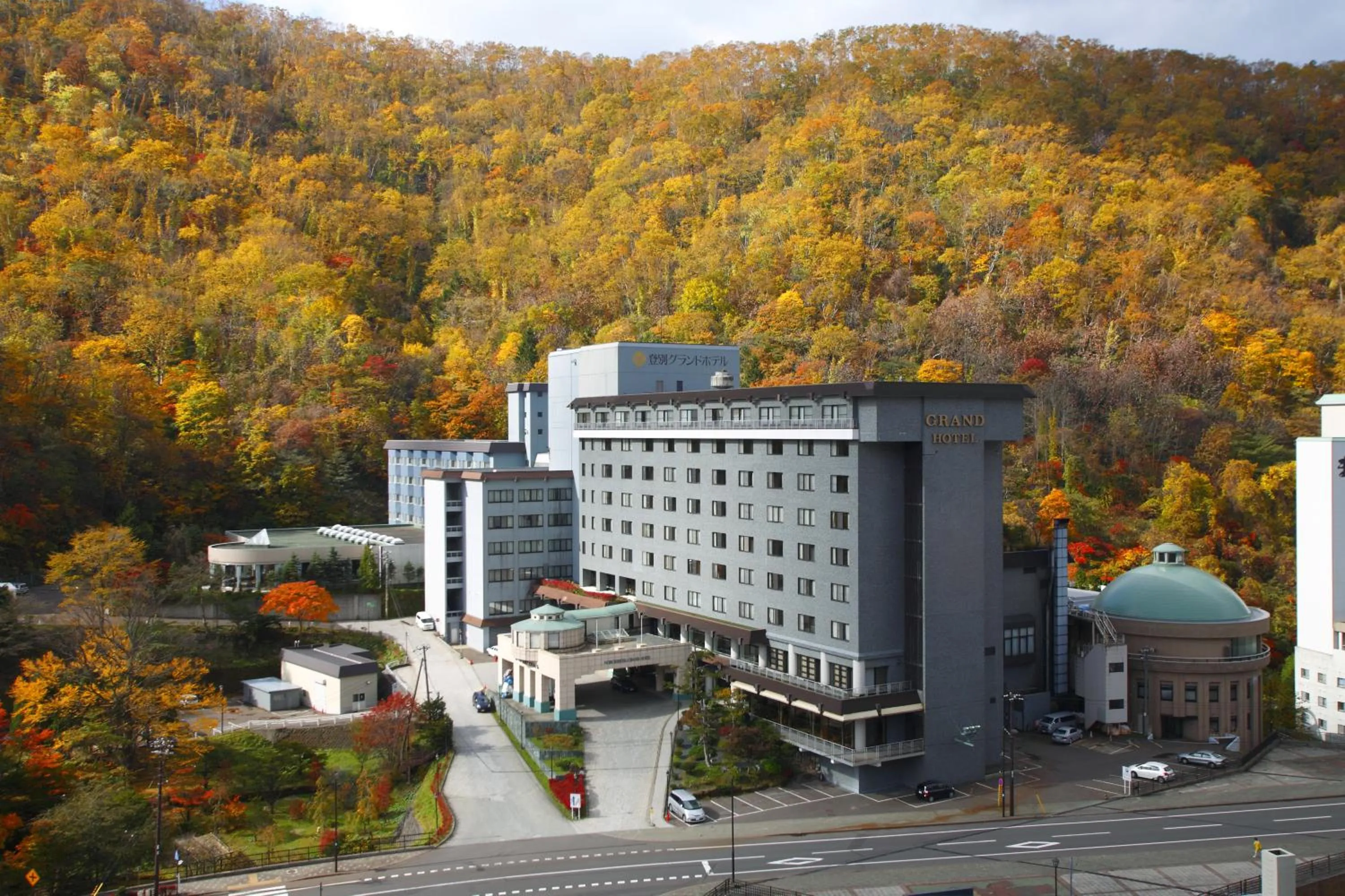 Bird's eye view in Noboribetsu Grand Hotel