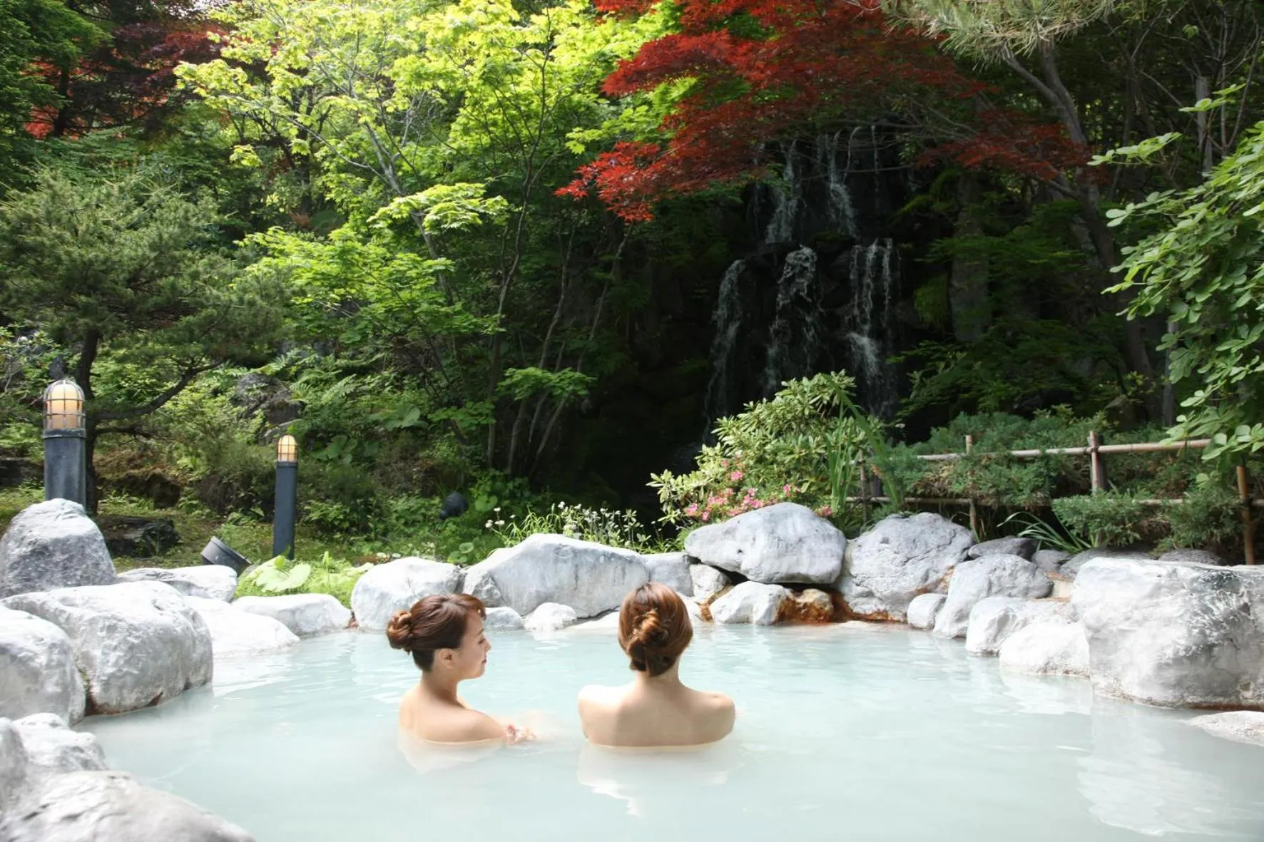 Open Air Bath in Noboribetsu Grand Hotel