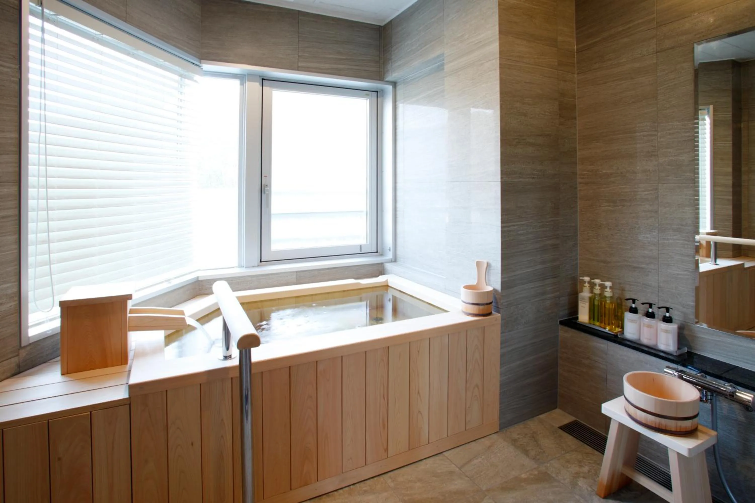 Bathroom in Noboribetsu Grand Hotel