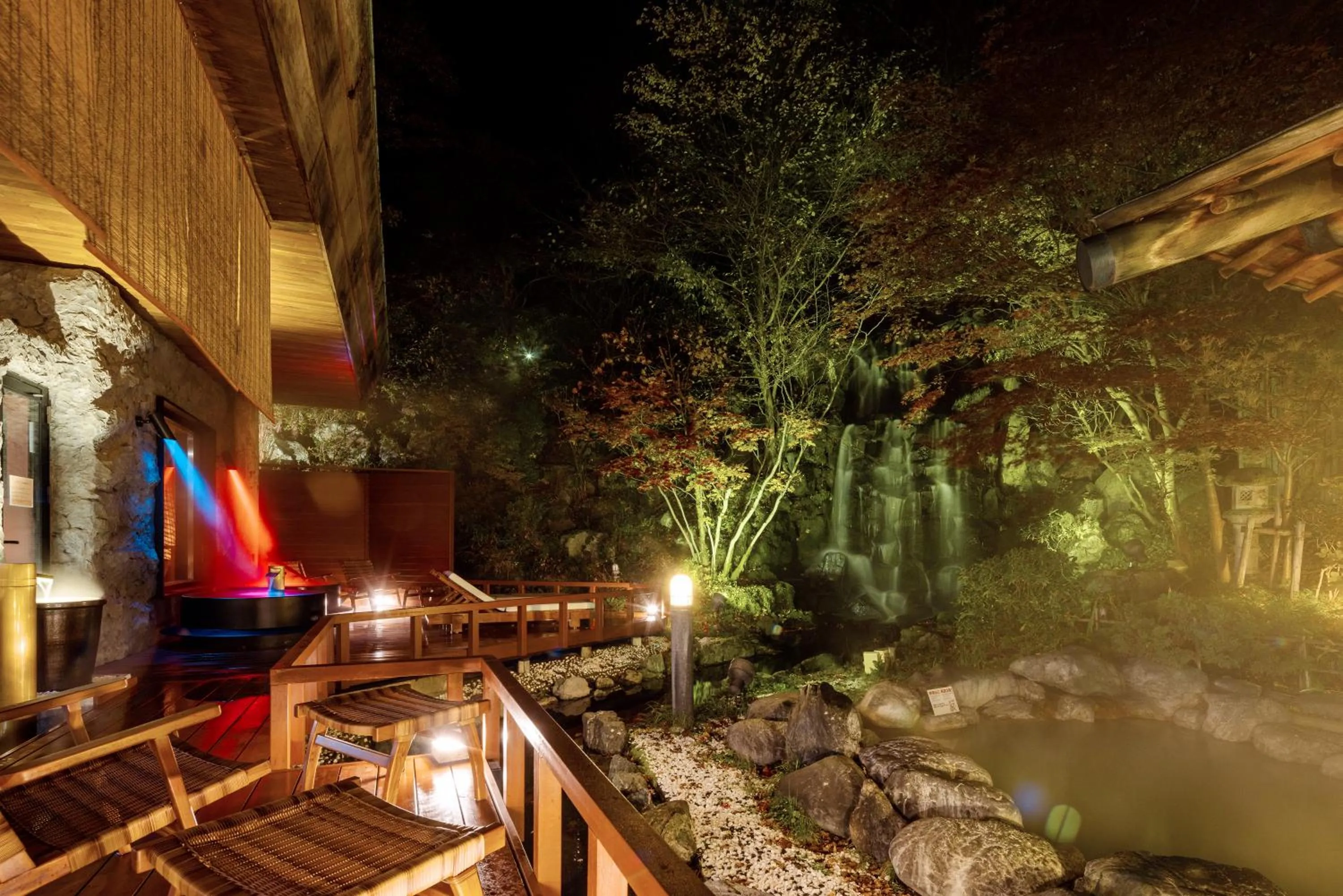 Open Air Bath in Noboribetsu Grand Hotel