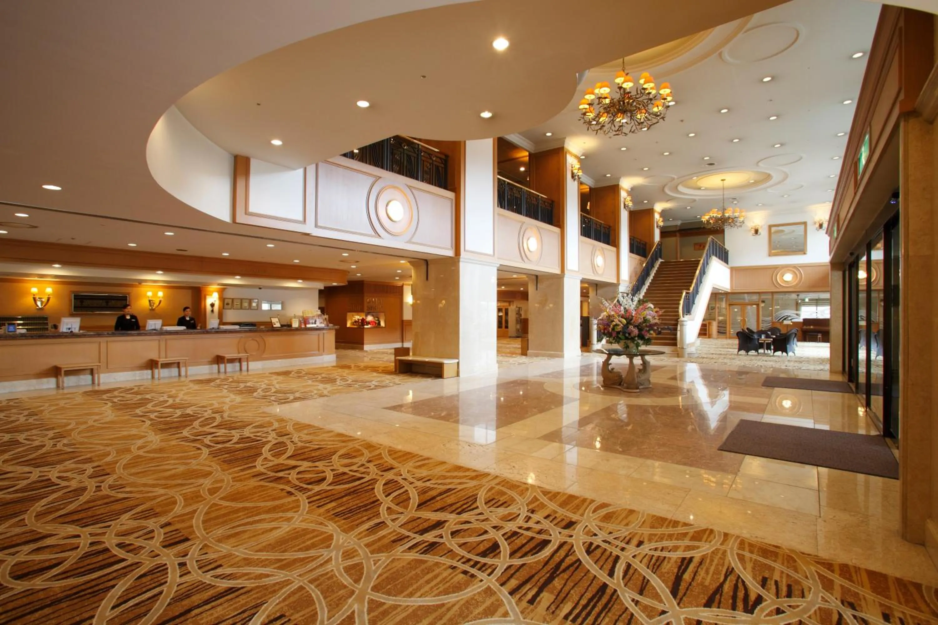 Lobby or reception in Noboribetsu Grand Hotel