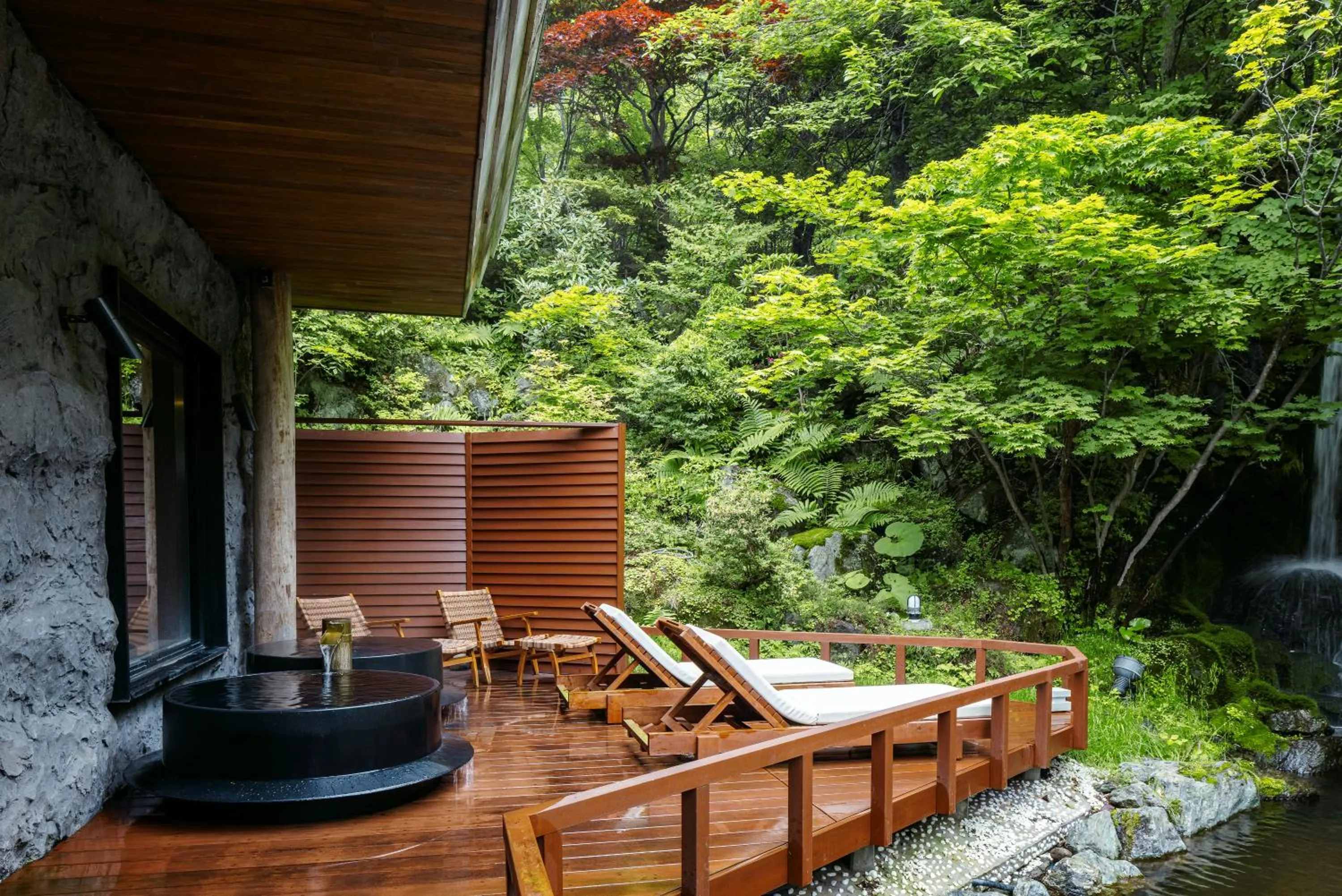 Open Air Bath in Noboribetsu Grand Hotel