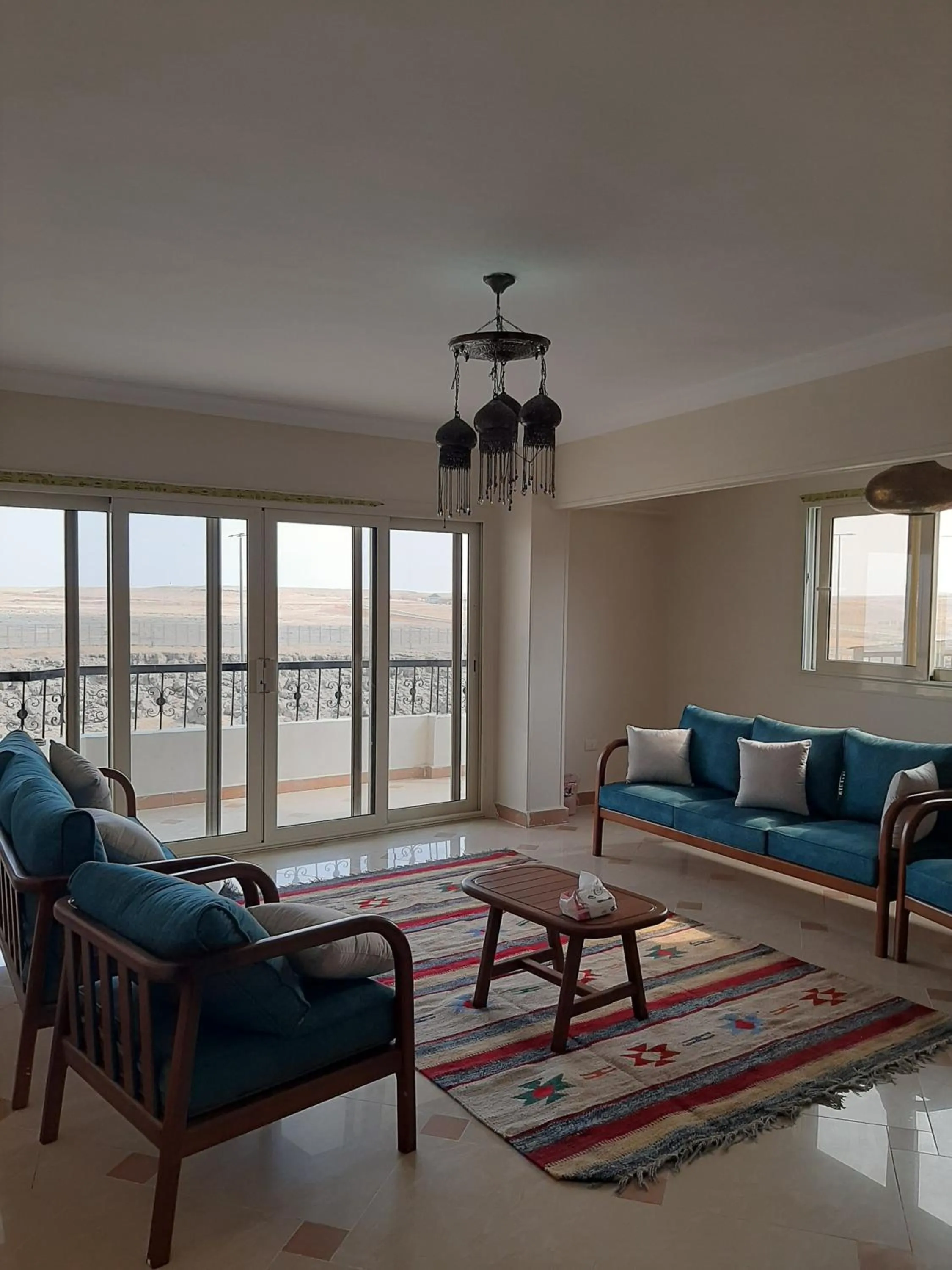 Living room in Atlantis Pyramids Inn