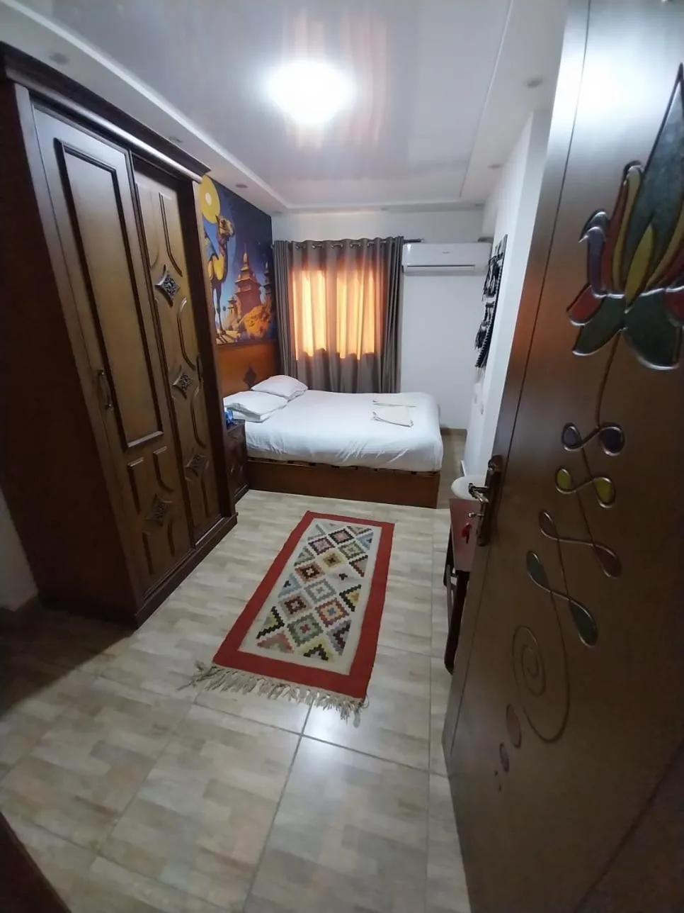 Bed in Atlantis Pyramids Inn