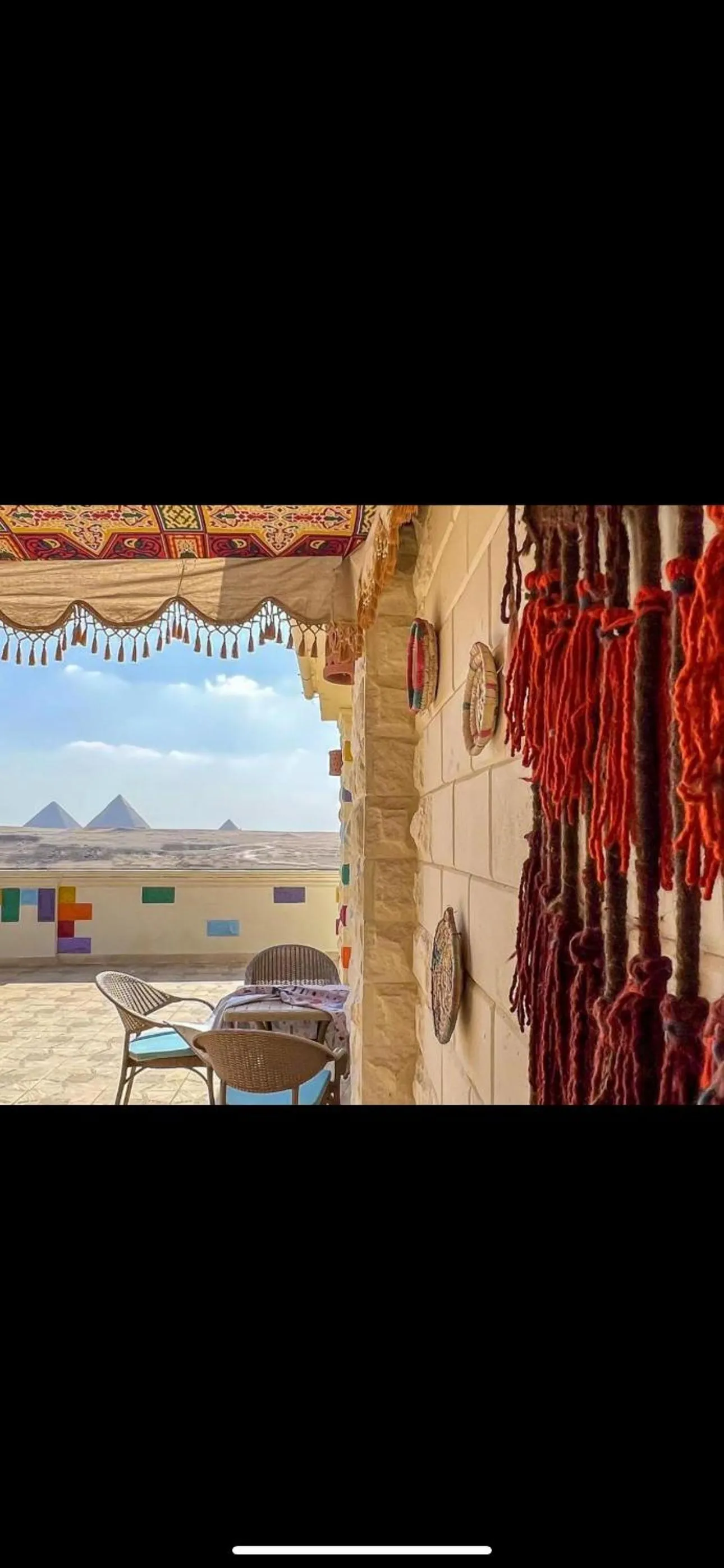 Landmark view in Atlantis Pyramids Inn