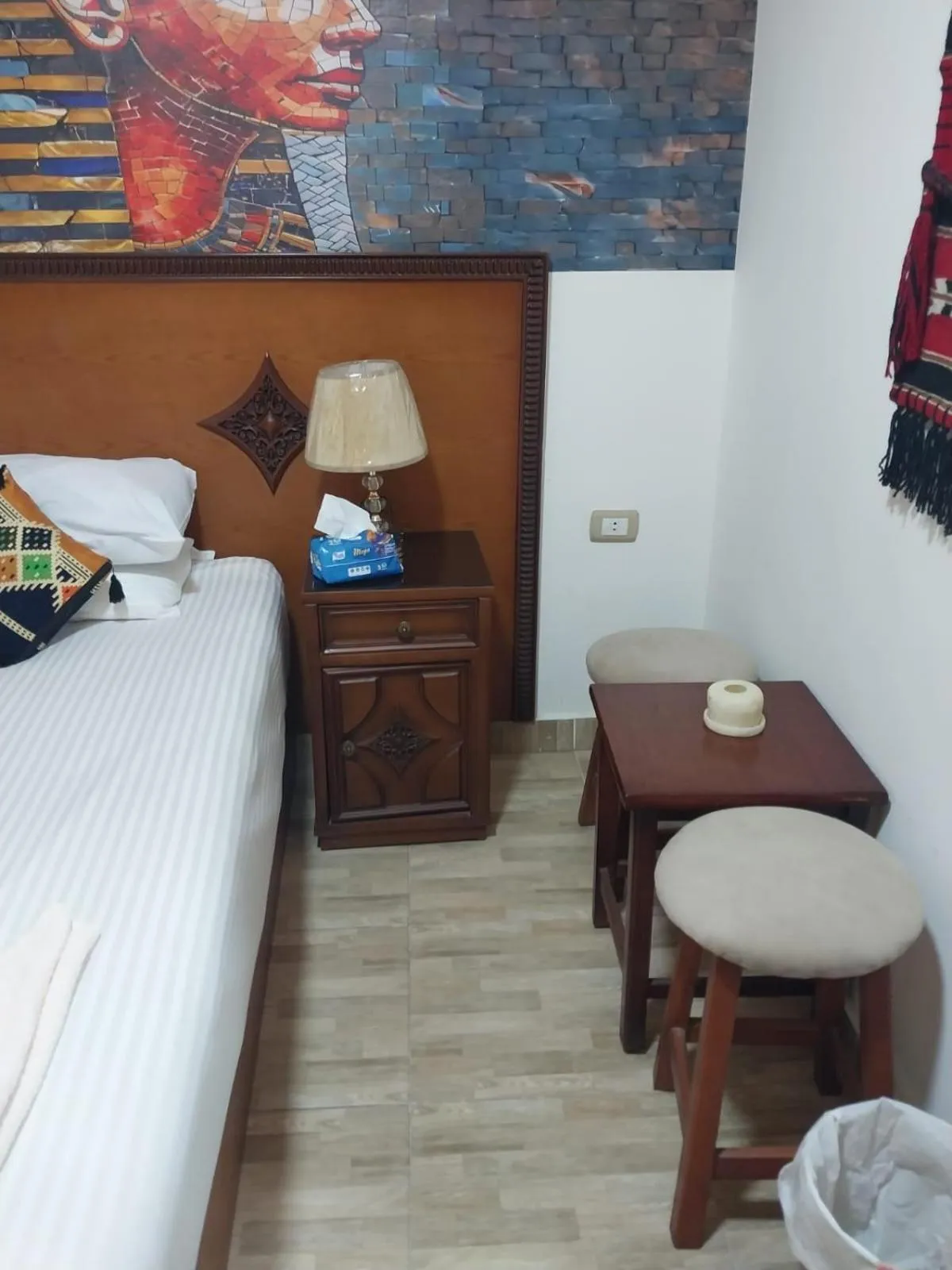 Bed in Atlantis Pyramids Inn