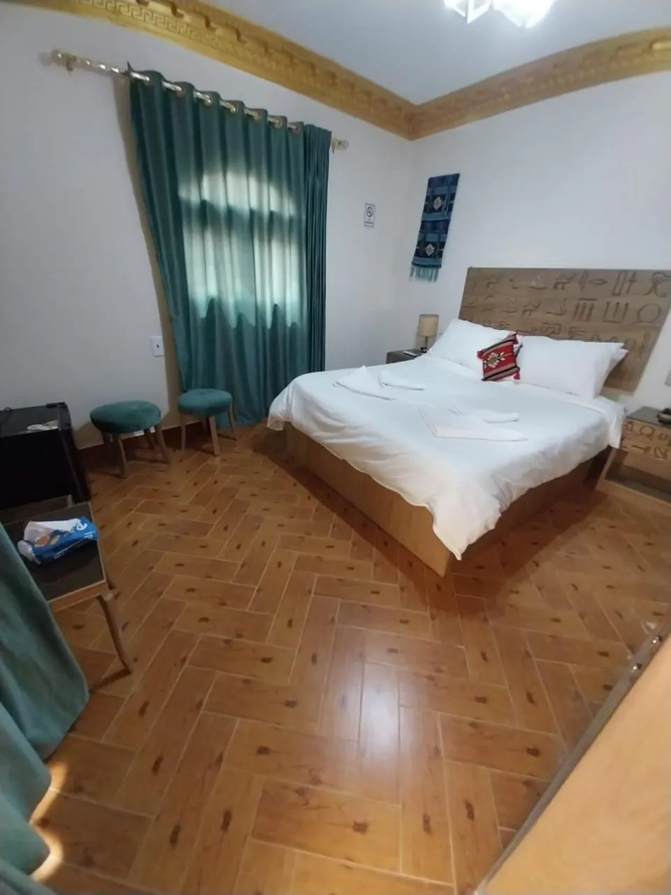 Bed in Atlantis Pyramids Inn